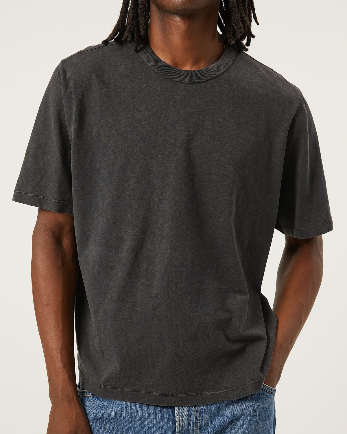 Slub Tee - Black | Modern Menswear by yycbvcnbmmnbm