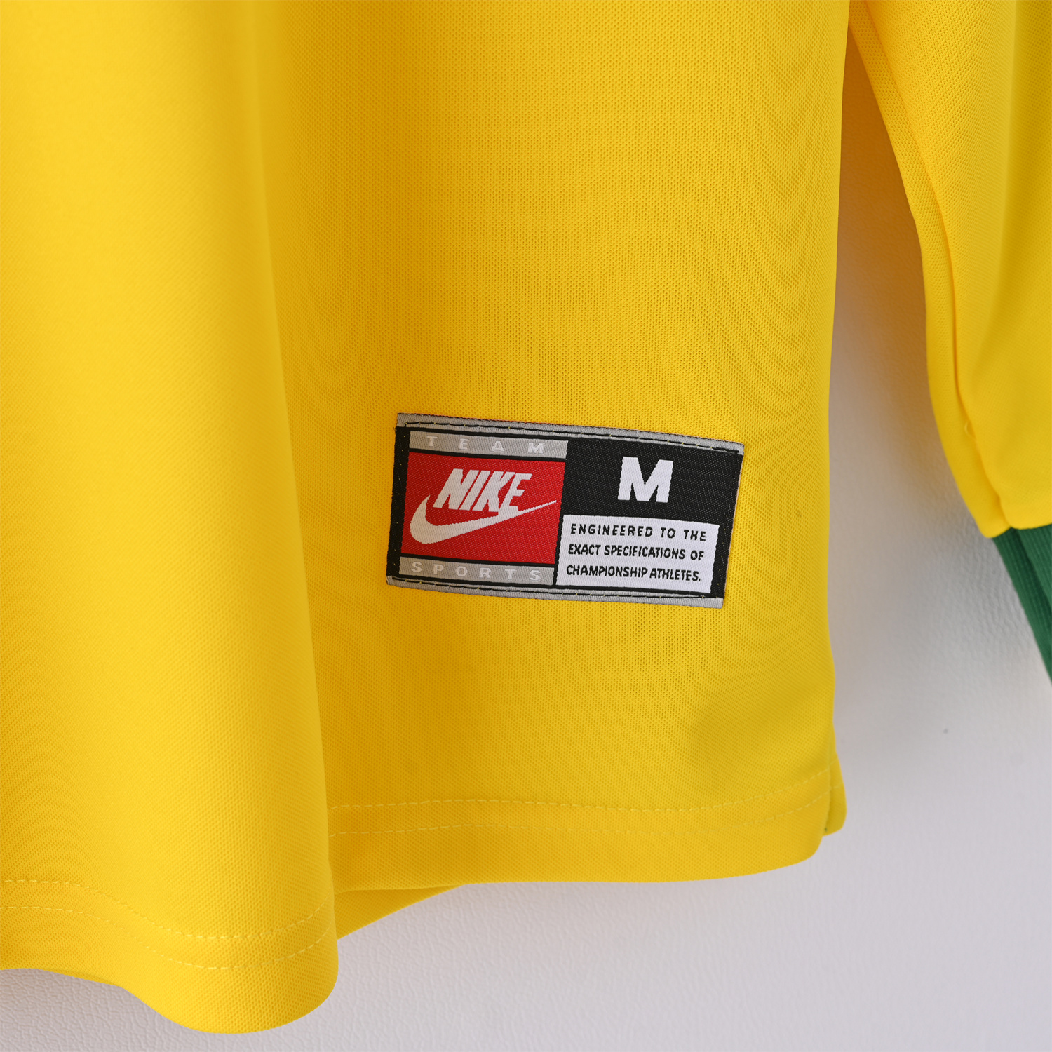 AlphaJersey-Retro Brazil 1998 Home Long Sleeves Jersey