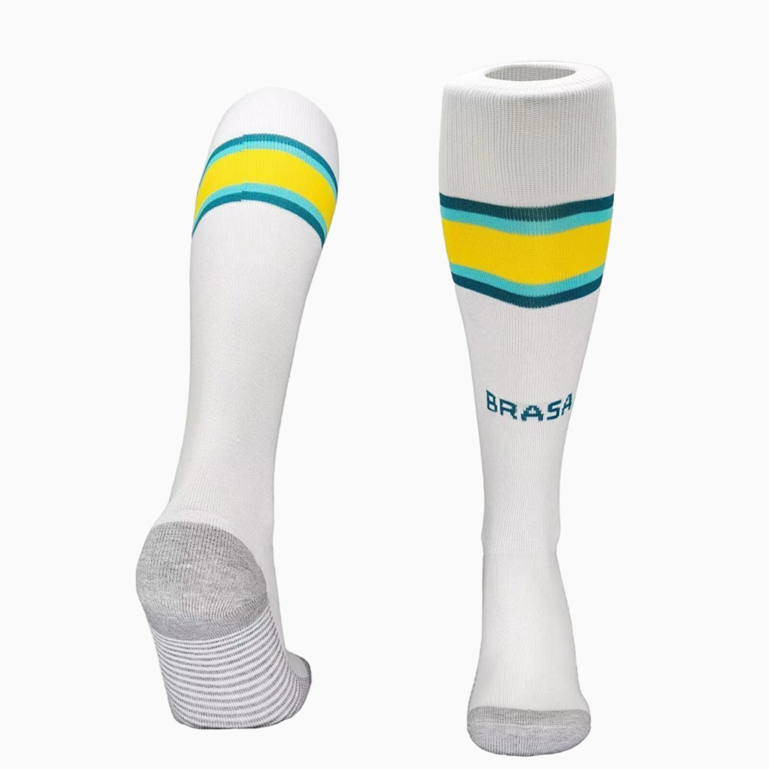 AlphaJersey-Brazil 2026 Home Socks - White