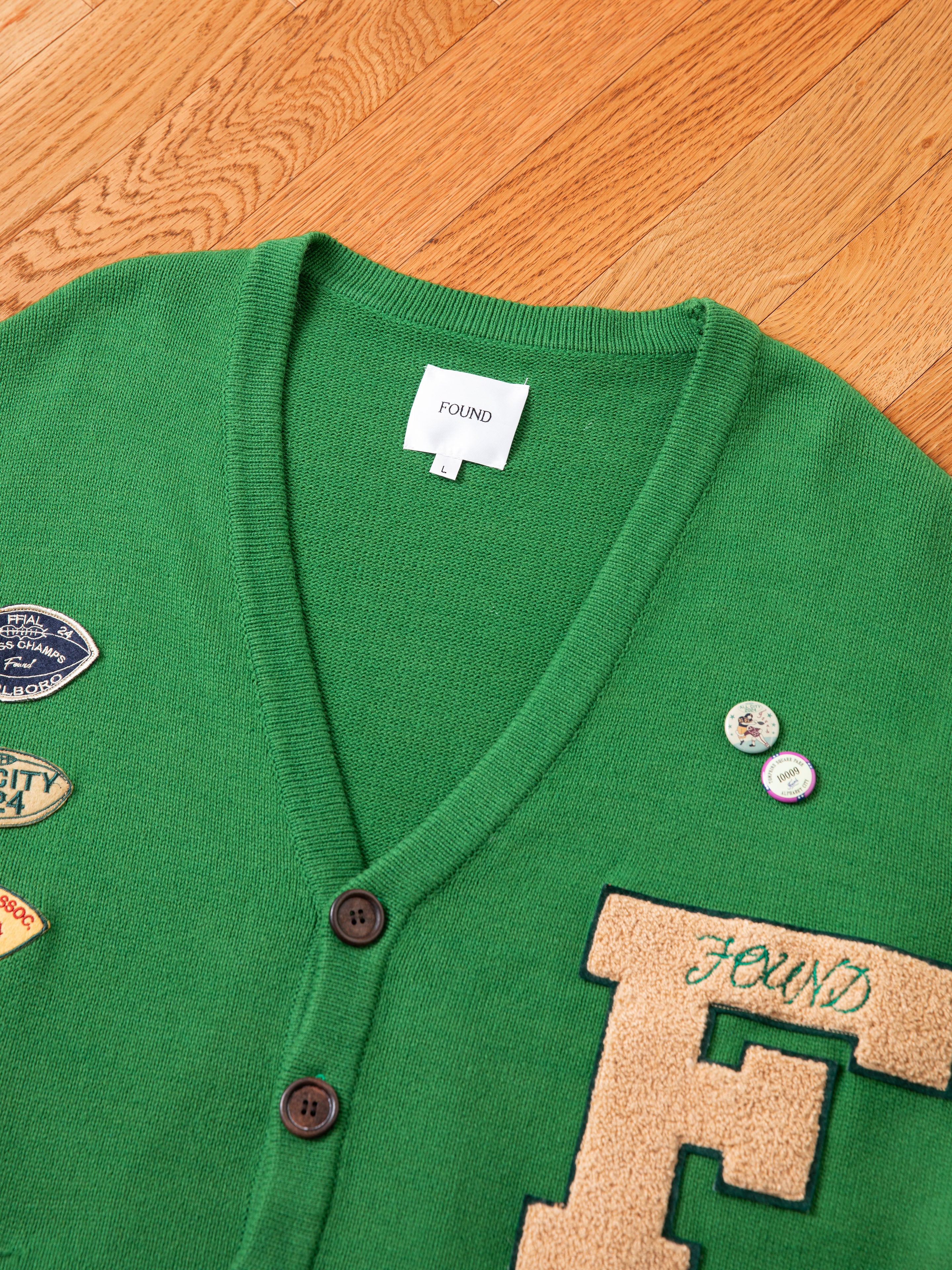 Pineneedle Varsity Knit Cardigan | Modern Menswear by yycbvcnbmmnbm