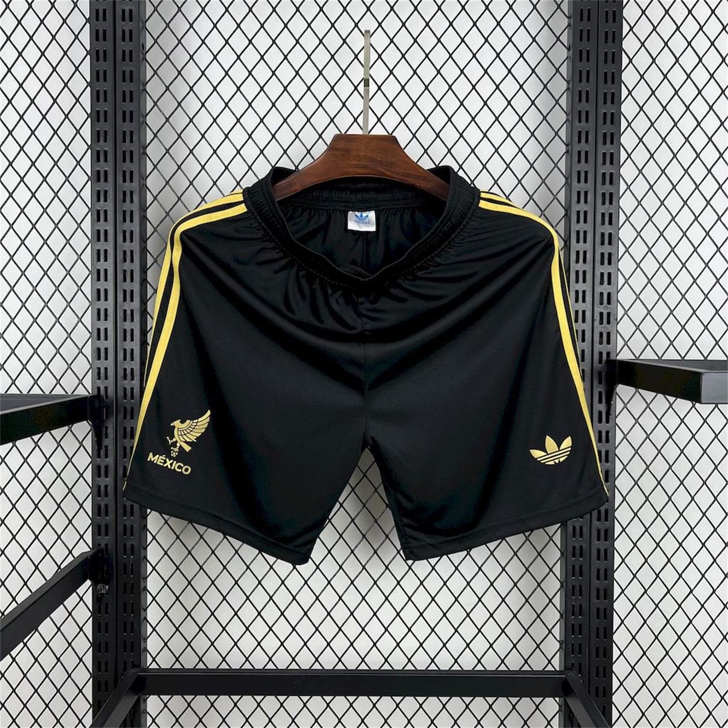 AlphaJersey-Mexico 2025 Gold Cup Black Shorts - Fans Version