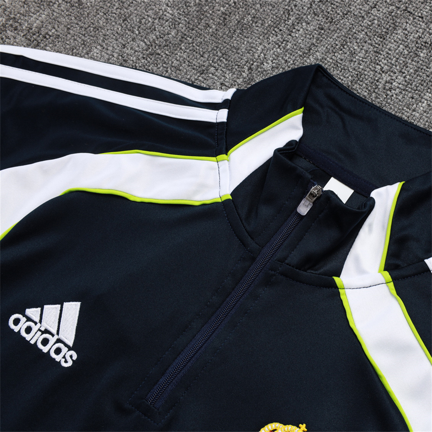 AlphaJersey-Real Madrid 25-26 Long Sleeve Training Set - Deep Blue Urban Purist Style