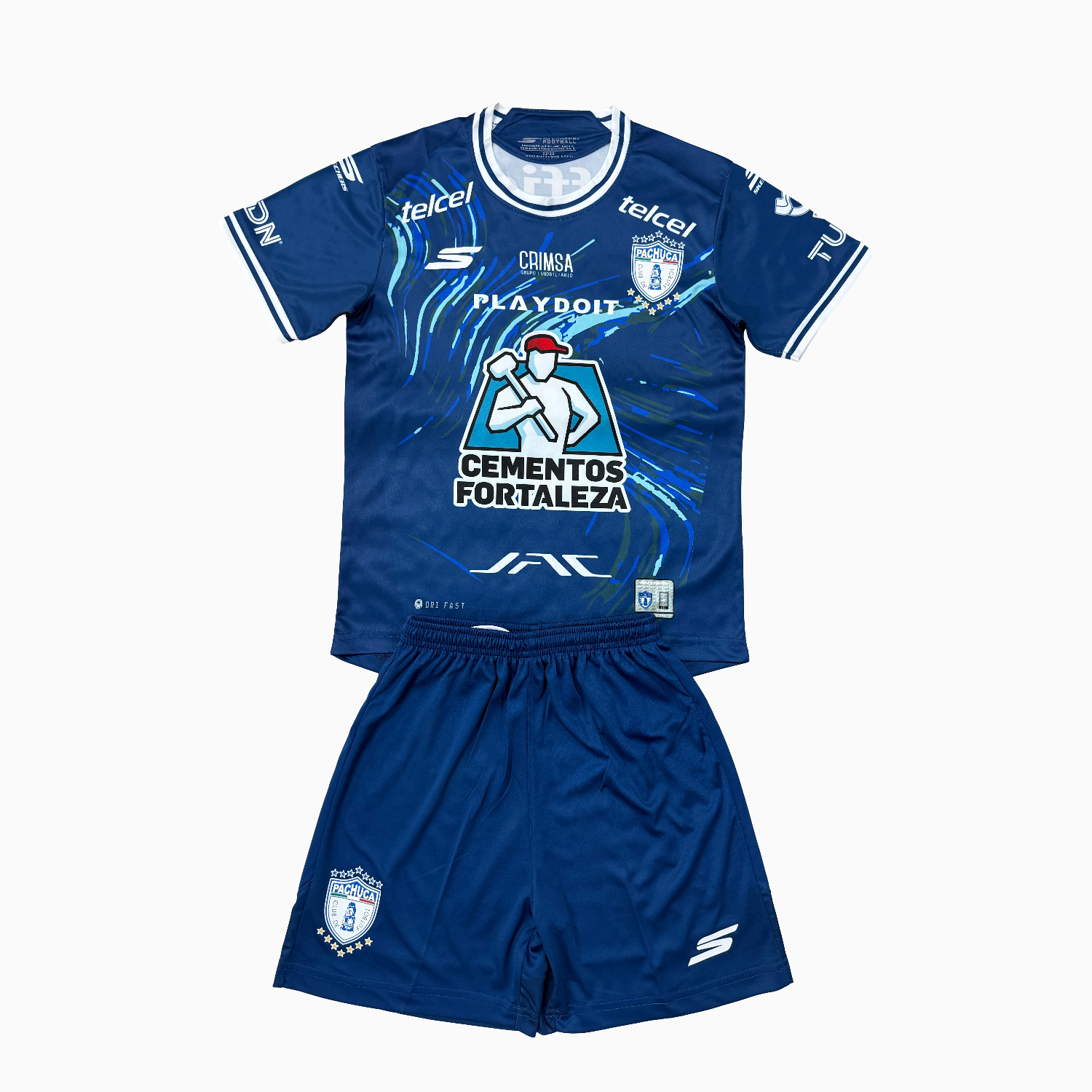 AlphaJersey-Pachuca 25-26 Away Blue Men's Adult Jersey Set - Fans Version