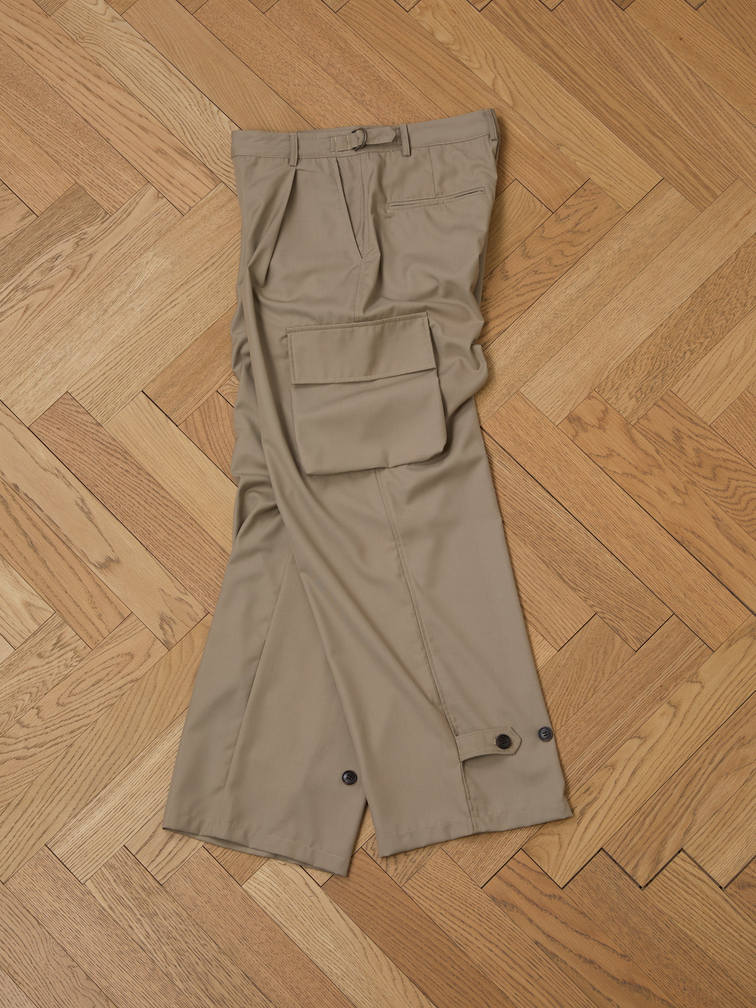 Hava Pleated Cargo Trousers | Modern Menswear by yycbvcnbmmnbm