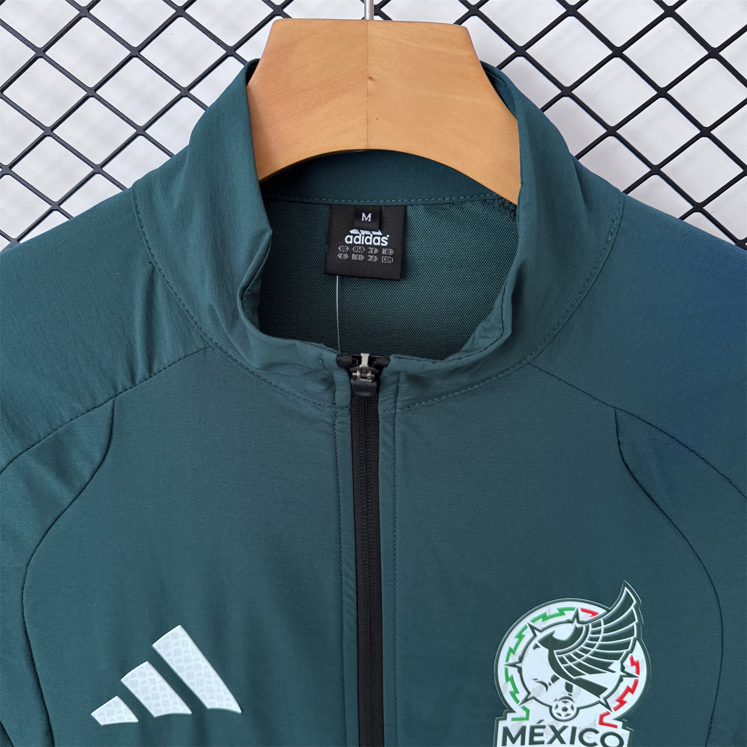 AlphaJersey-Mexico 2026 Windbreaker Training Set - Deep Green Top and Pants