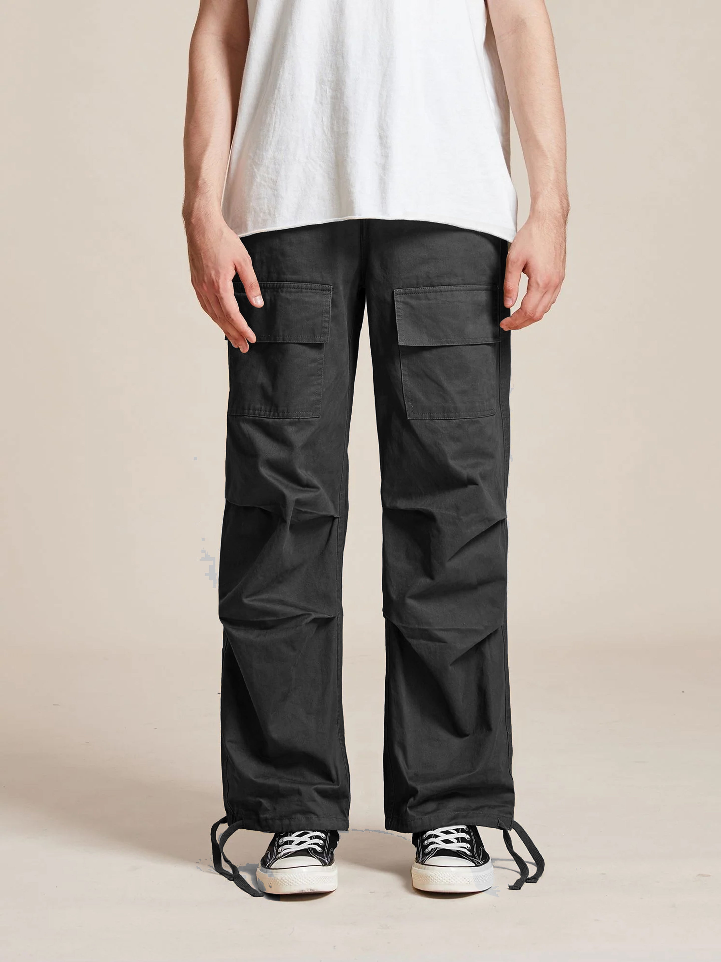Parachute Cargo Twill Pants | Modern Menswear by yycbvcnbmmnbm