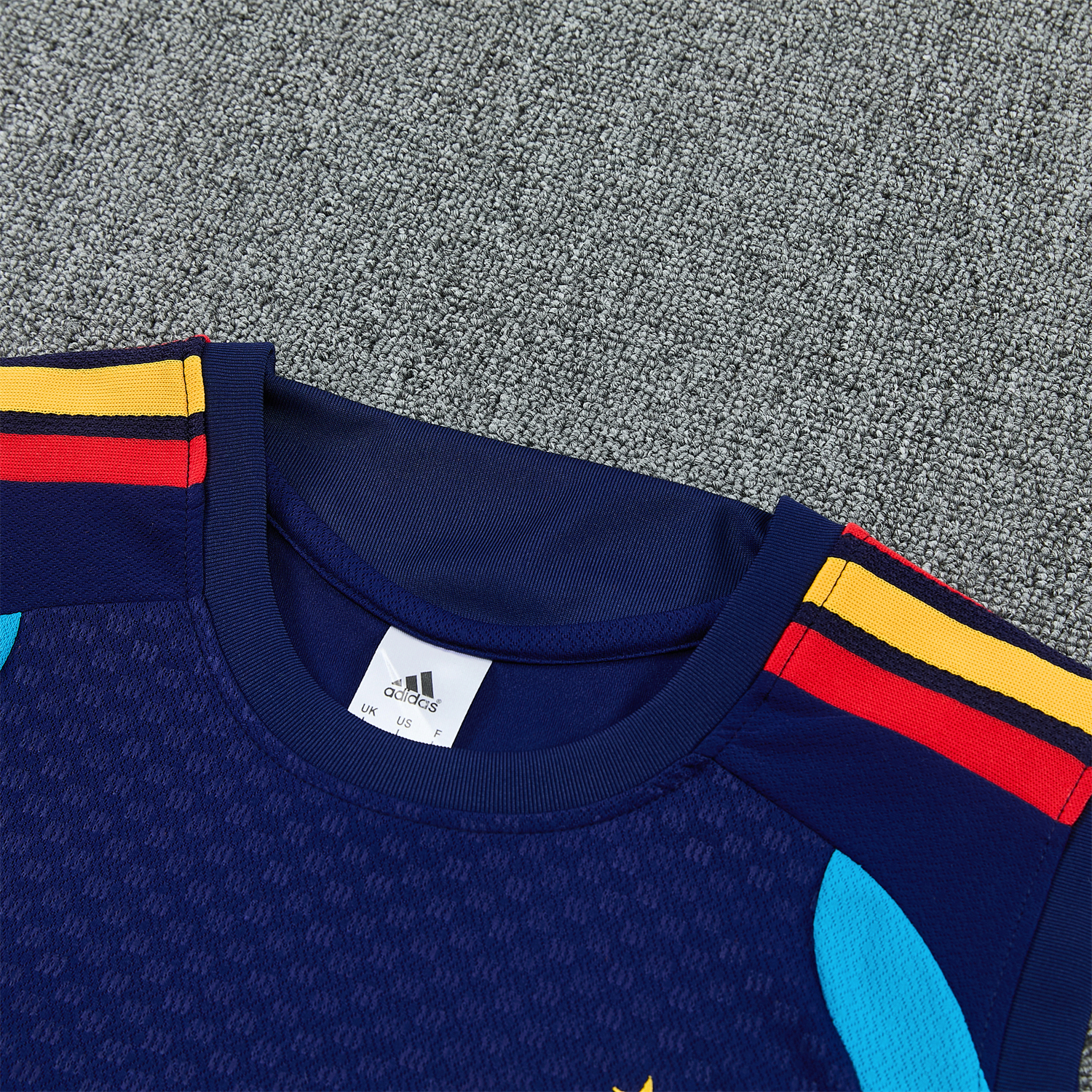 AlphaJersey-Spain 2026 Vest Training Set - Dark Blue Vest and Shorts