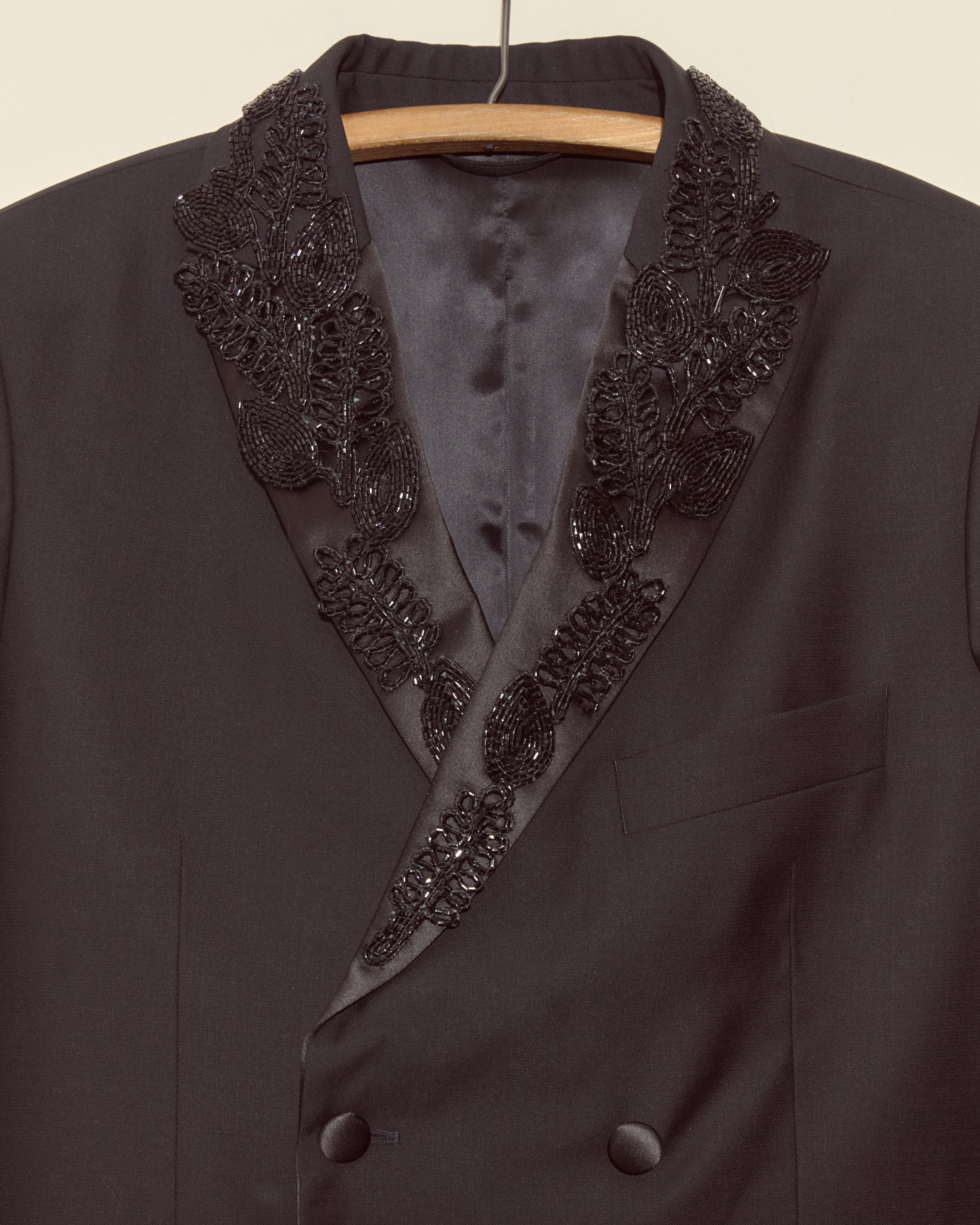 Beaded Connaught Tuxedo Jacket | Modern Menswear by yycbvcnbmmnbm