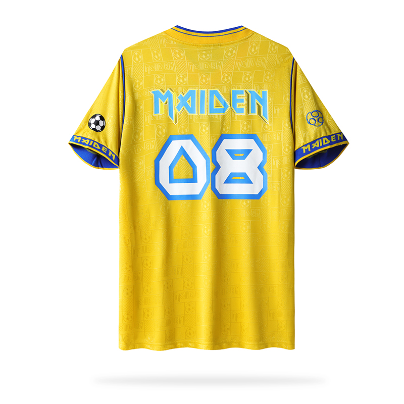 AlphaJersey-Retro Iron Maiden 2008 Yellow Jersey