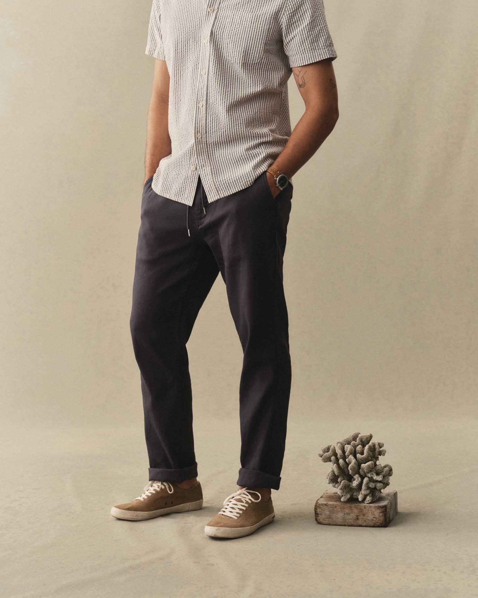 The Roamer Pant in Navy Broken Twill | Modern Menswear by yycbvcnbmmnbm
