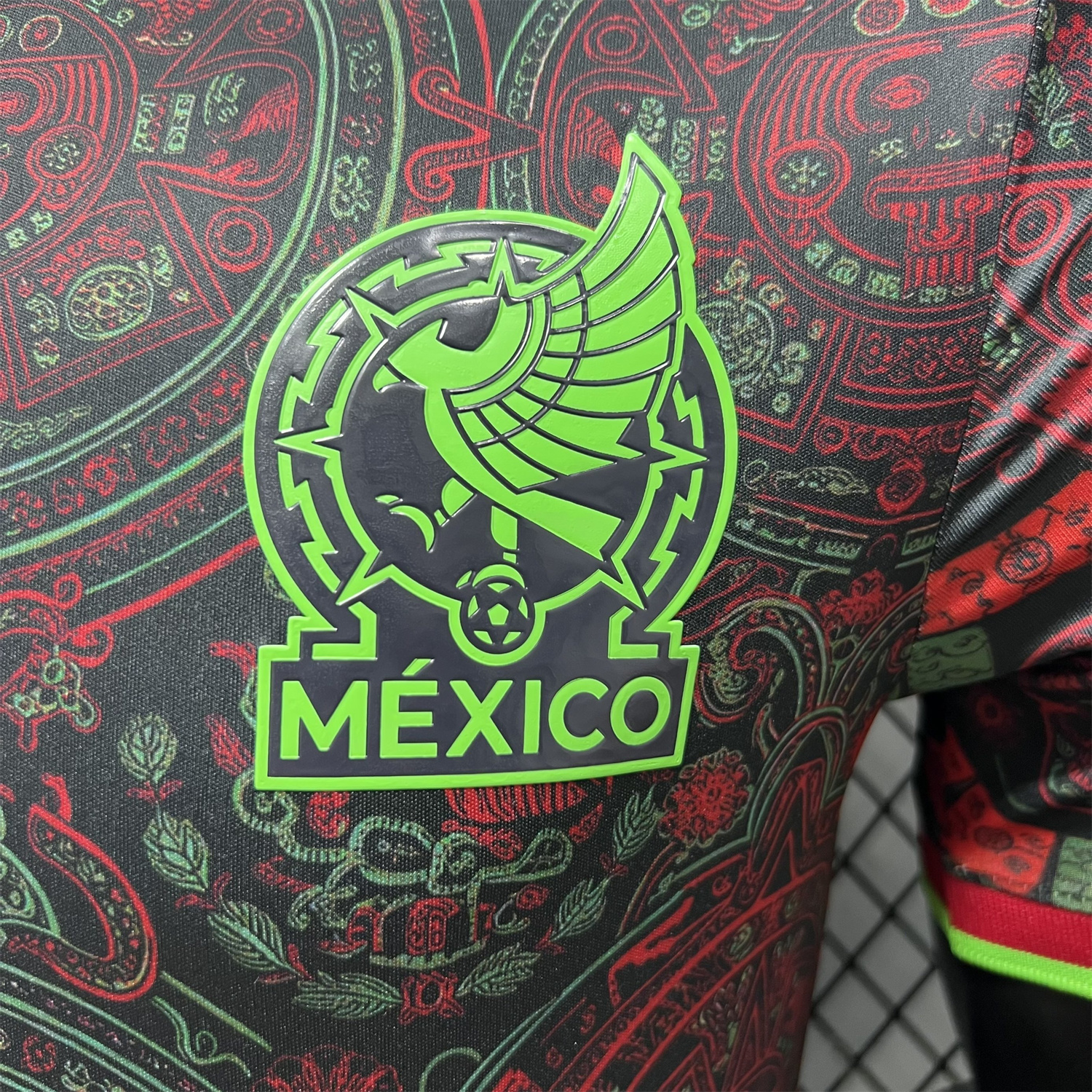 AlphaJersey-Mexico 2026 Red Totem Special Jersey - Player Version