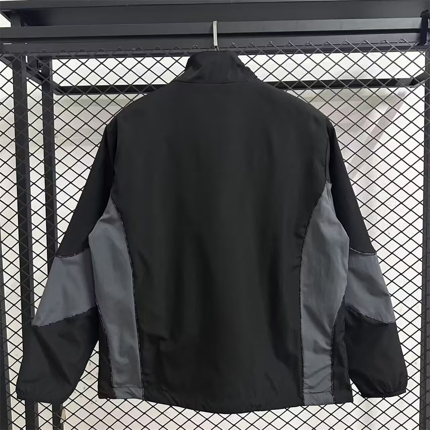 AlphaJersey-Dortmund 25-26 Black and Gray Double-Sided Training Windbreaker Jacket