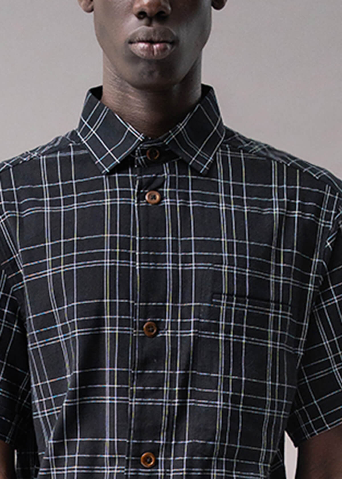 Tron 2-D Plaid Black | Modern Menswear by yycbvcnbmmnbm