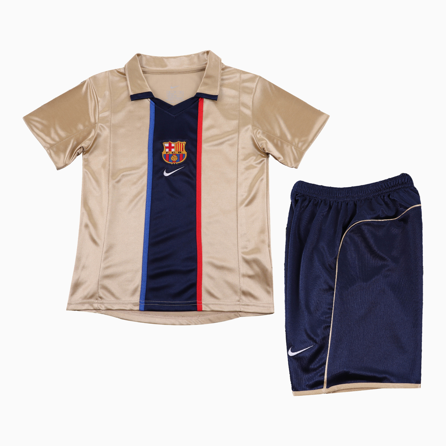 AlphaJersey-Retro Barcelona 2001-02 Away Kids Kit