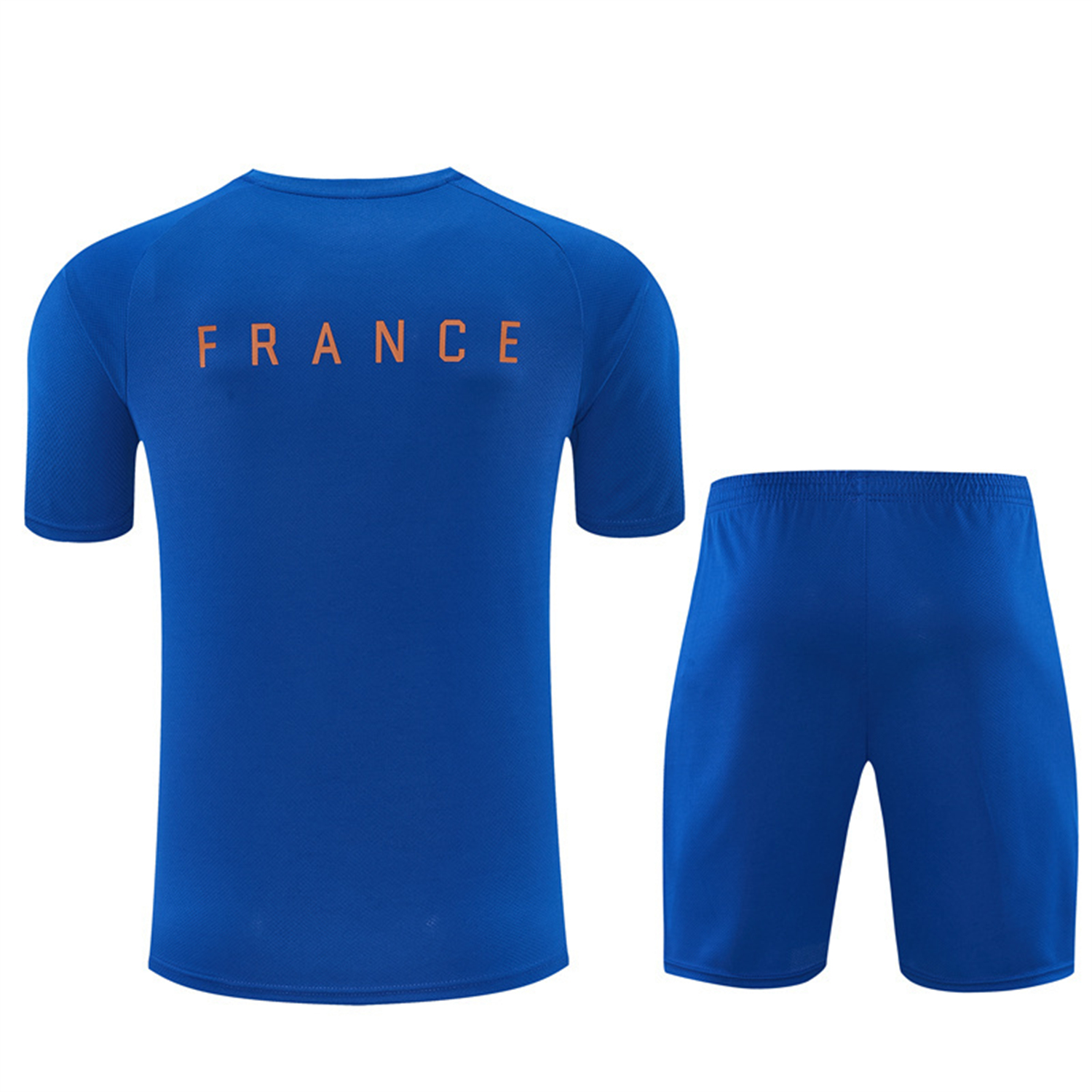 AlphaJersey-France 2026 Short-Sleeve Training Set - Blue Top & Shorts