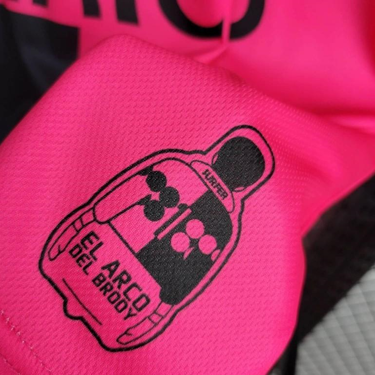 AlphaJersey-Retro Mexico 1998 World Cup Goalkeeper Pink Black Jersey