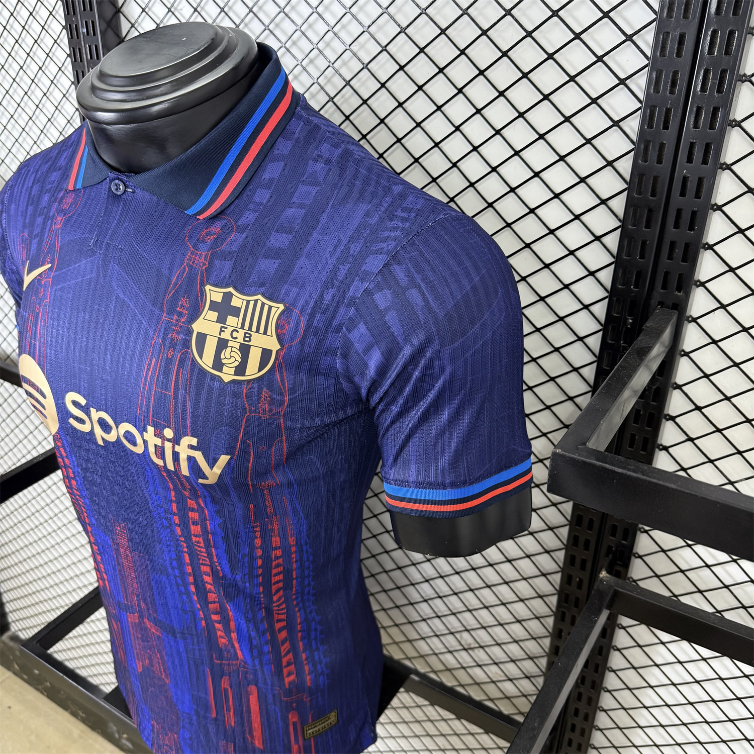 AlphaJersey-Barcelona 25-26 Sagrada Família Blue Special Edition Jersey - Player Version