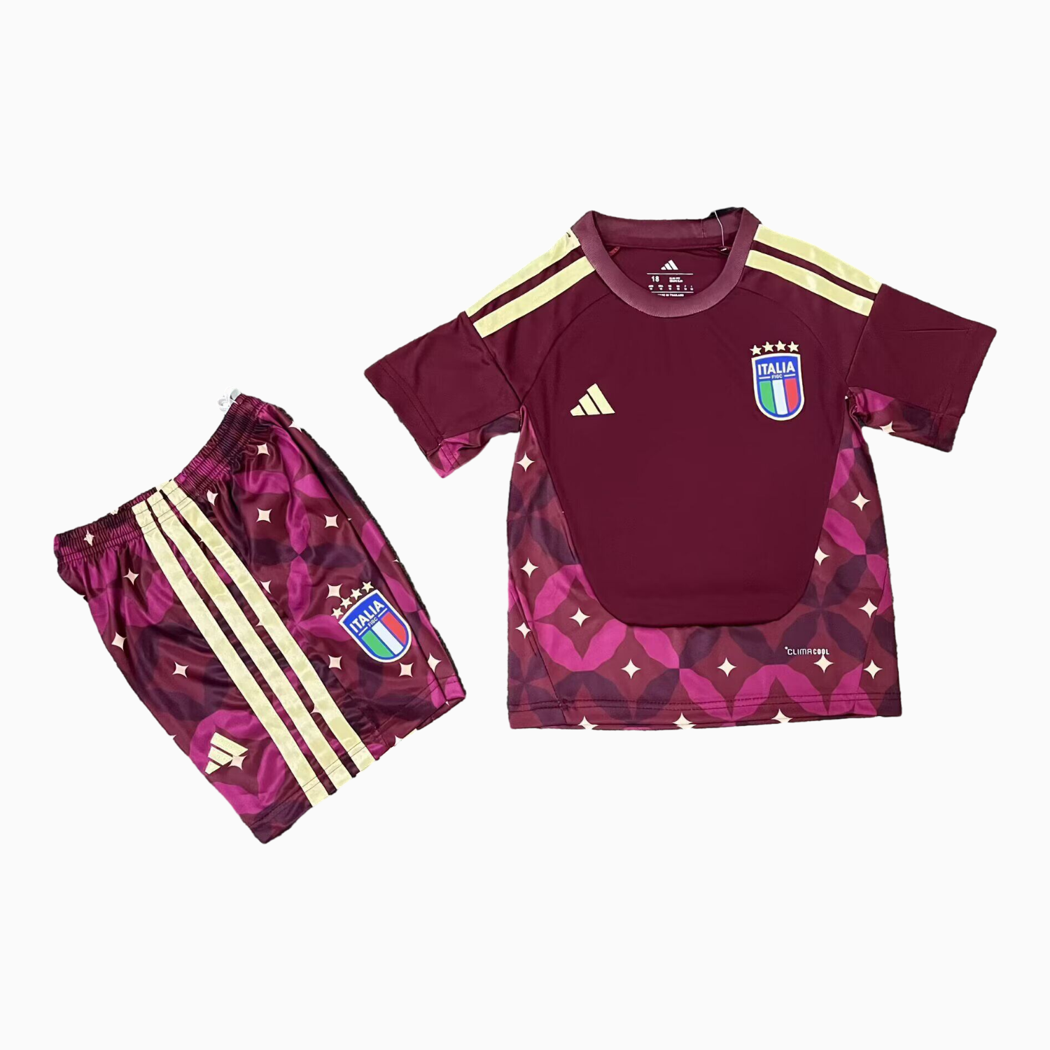 AlphaJersey-Italy 2026 Goalkeeper Red Kids Kit