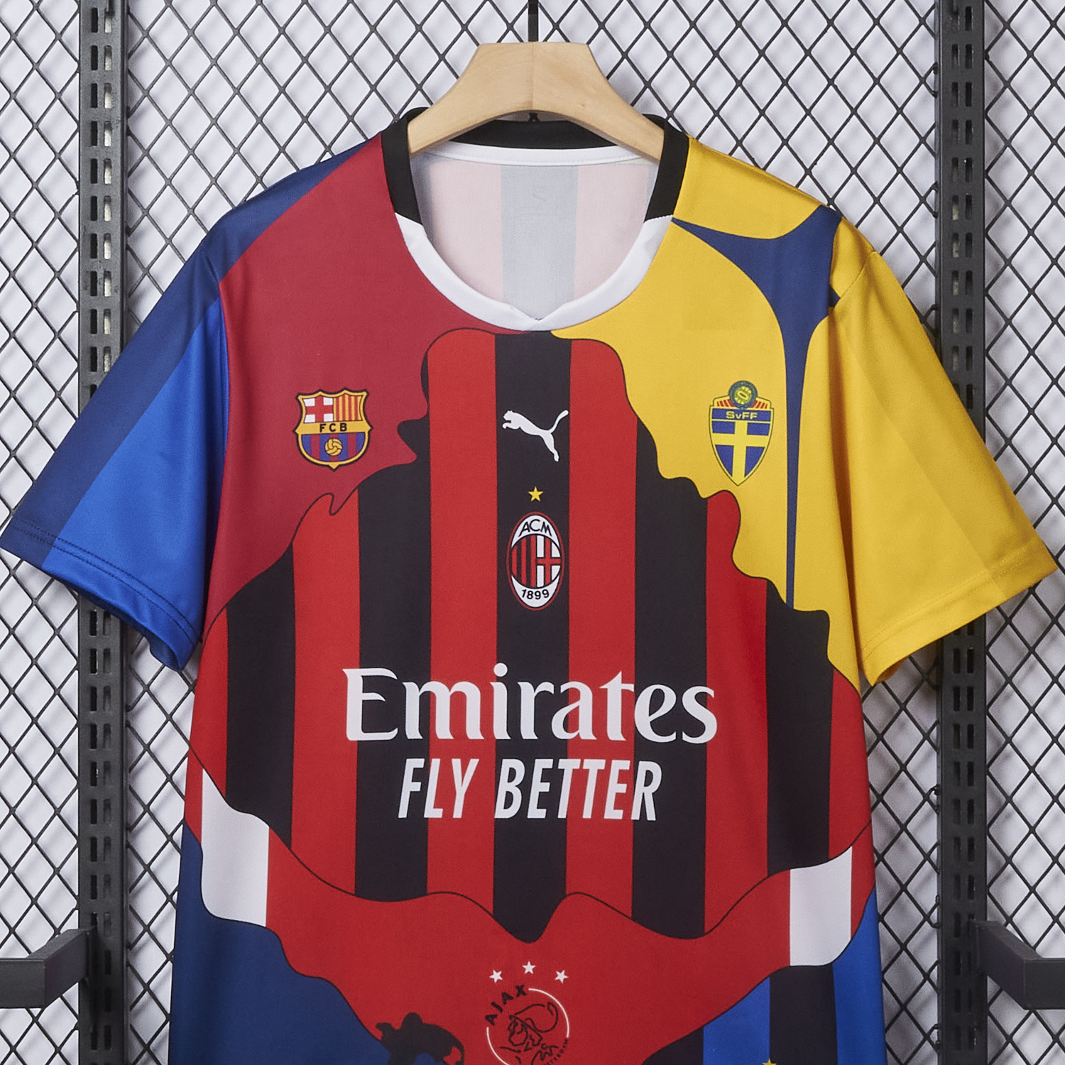 AlphaJersey-Zlatan Ibrahimović Career Commemorative Jersey - Fans Version - AC Milan Inter Milan Barcelona Ajax Paris Saint-Germain PSG Sweden
