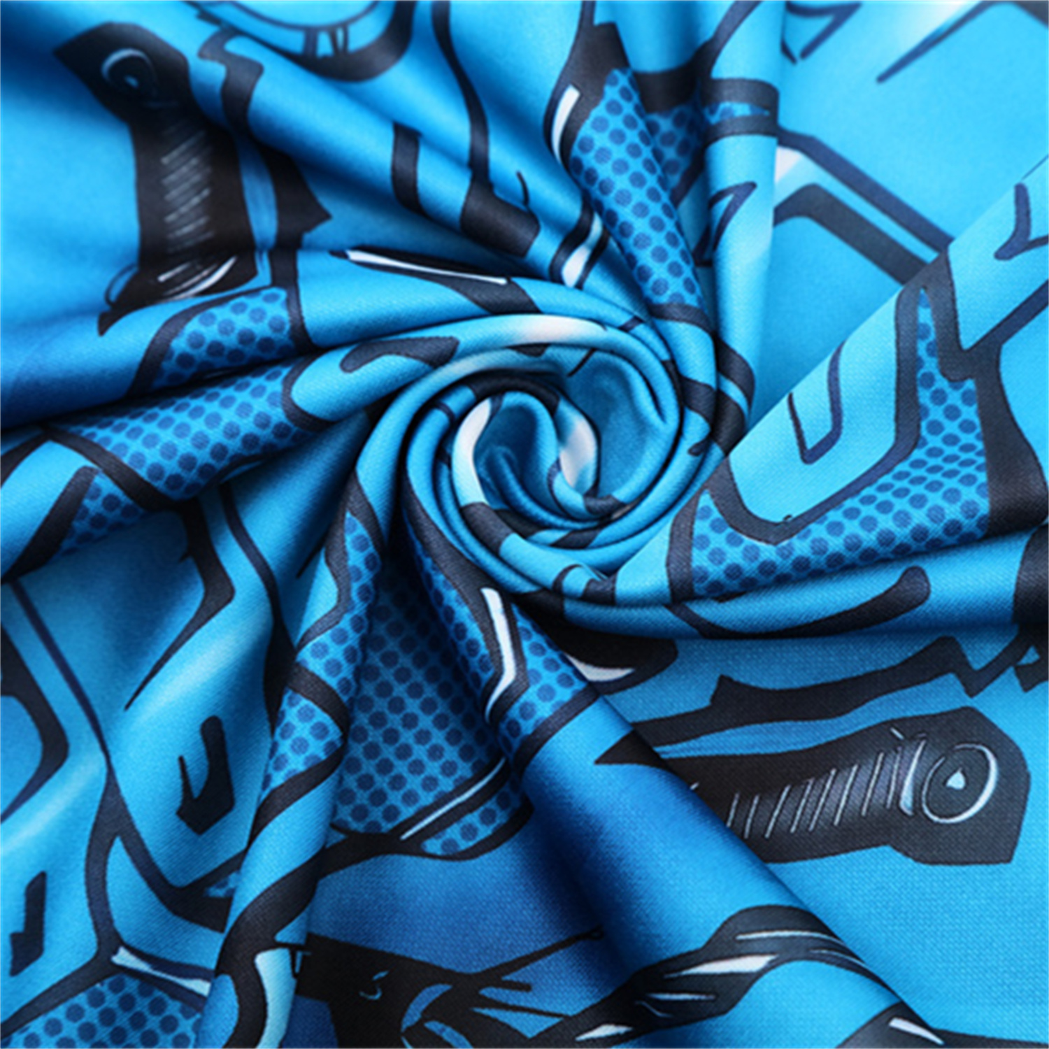 AlphaJersey-Napoli 25-26 Kids Long Sleeve Training Set - Blue Mecha Top & Black Pants