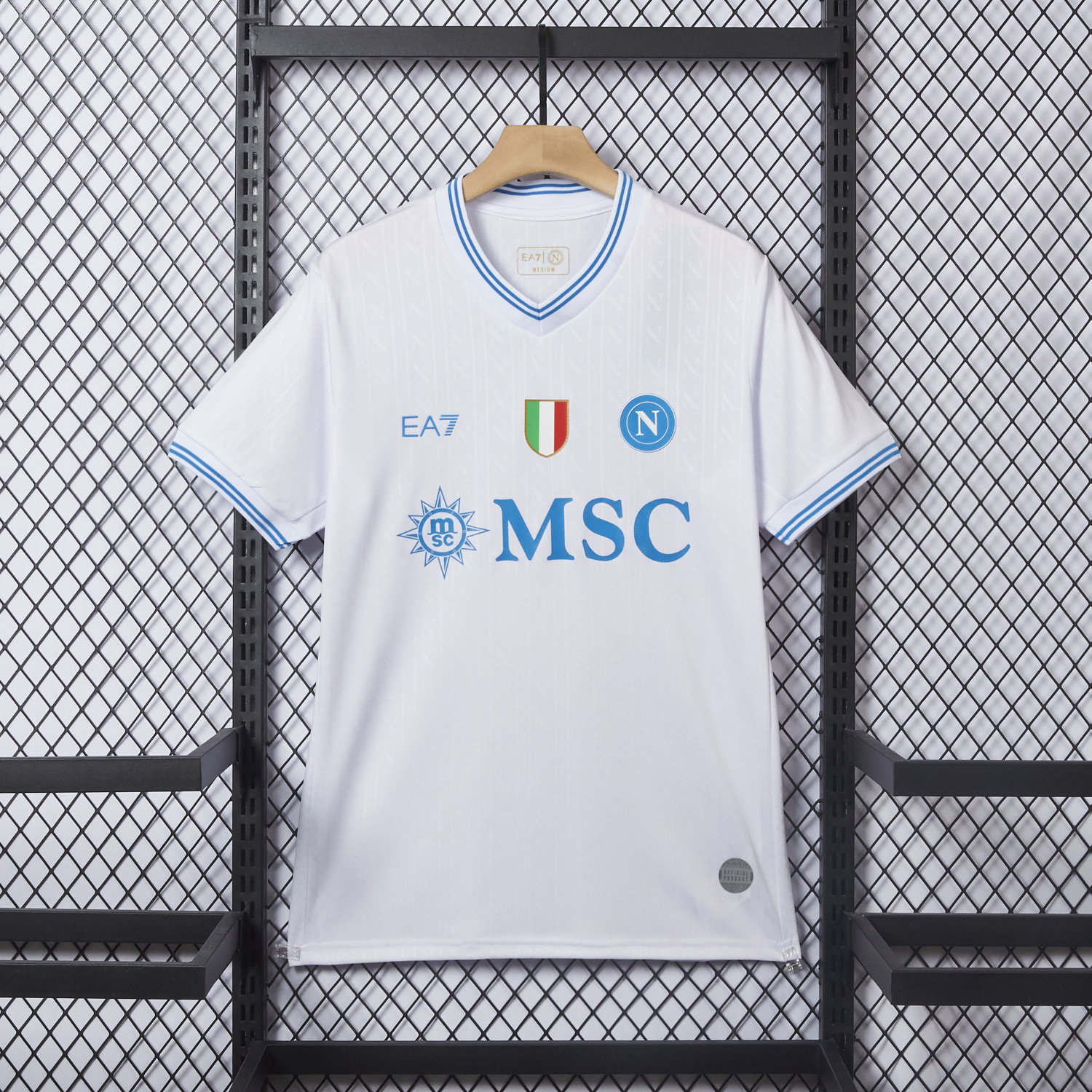 AlphaJersey-Napoli 25-26 European Away White Jersey - Fans Version