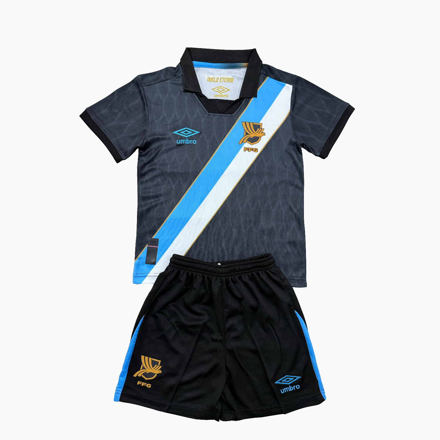 AlphaJersey-Guatemala 26-27 Navy Blue Away Men's Adult Jersey Set - Fans Version