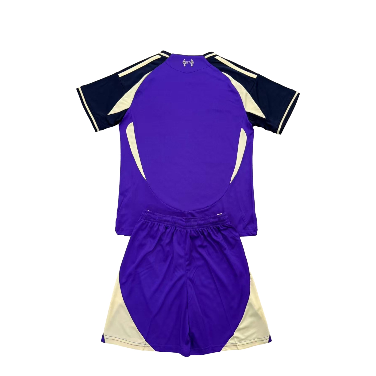 AlphaJersey-Liver.pool 25-26 Purple Dark Blue Horizontal Stripes Concept Kids Kit