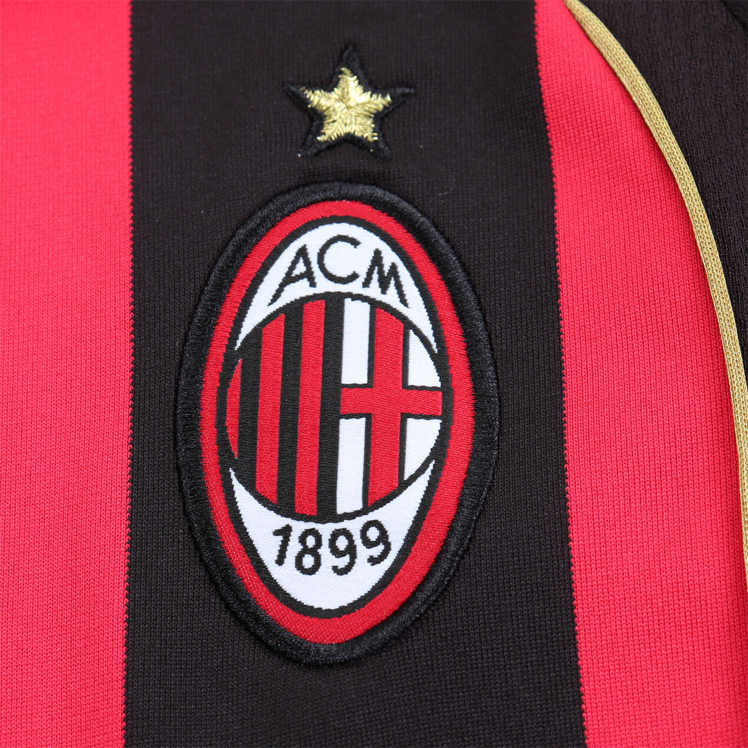 AlphaJersey-Retro AC Milan 2006-07 Home Long Sleeves Kids Kit