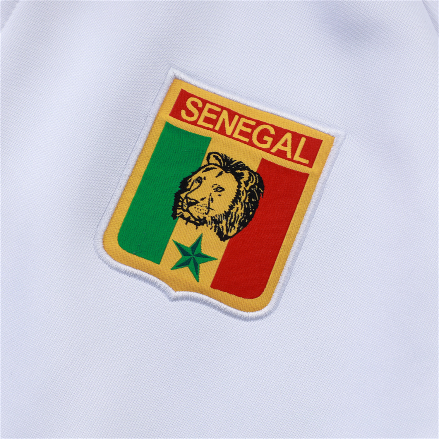 AlphaJersey-Senegal 2026 Jacket Training Tracksuit - White With Green Jackets & Pants