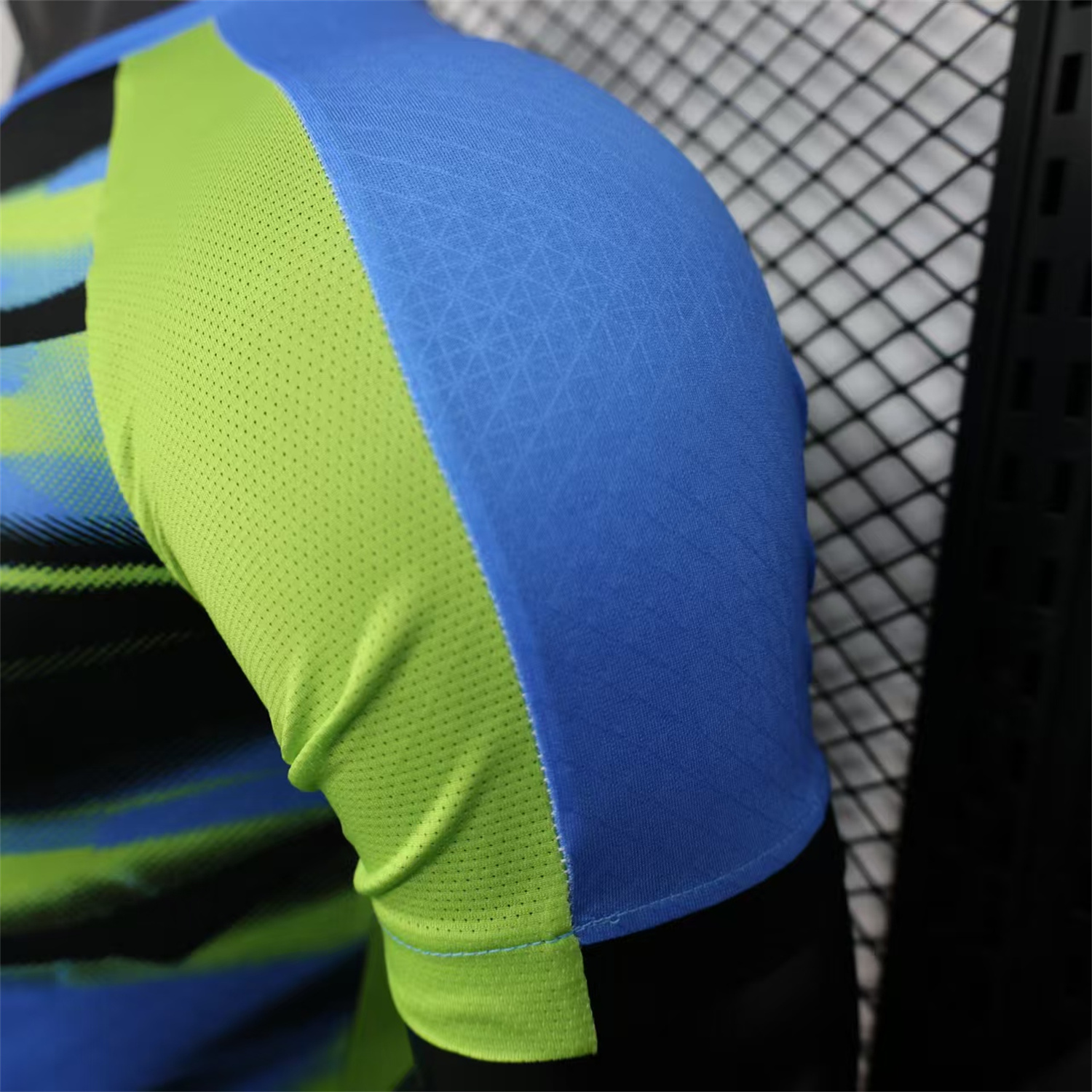 AlphaJersey-Marseille 25-26 Blue Green Gradient Training Jersey - Player Version