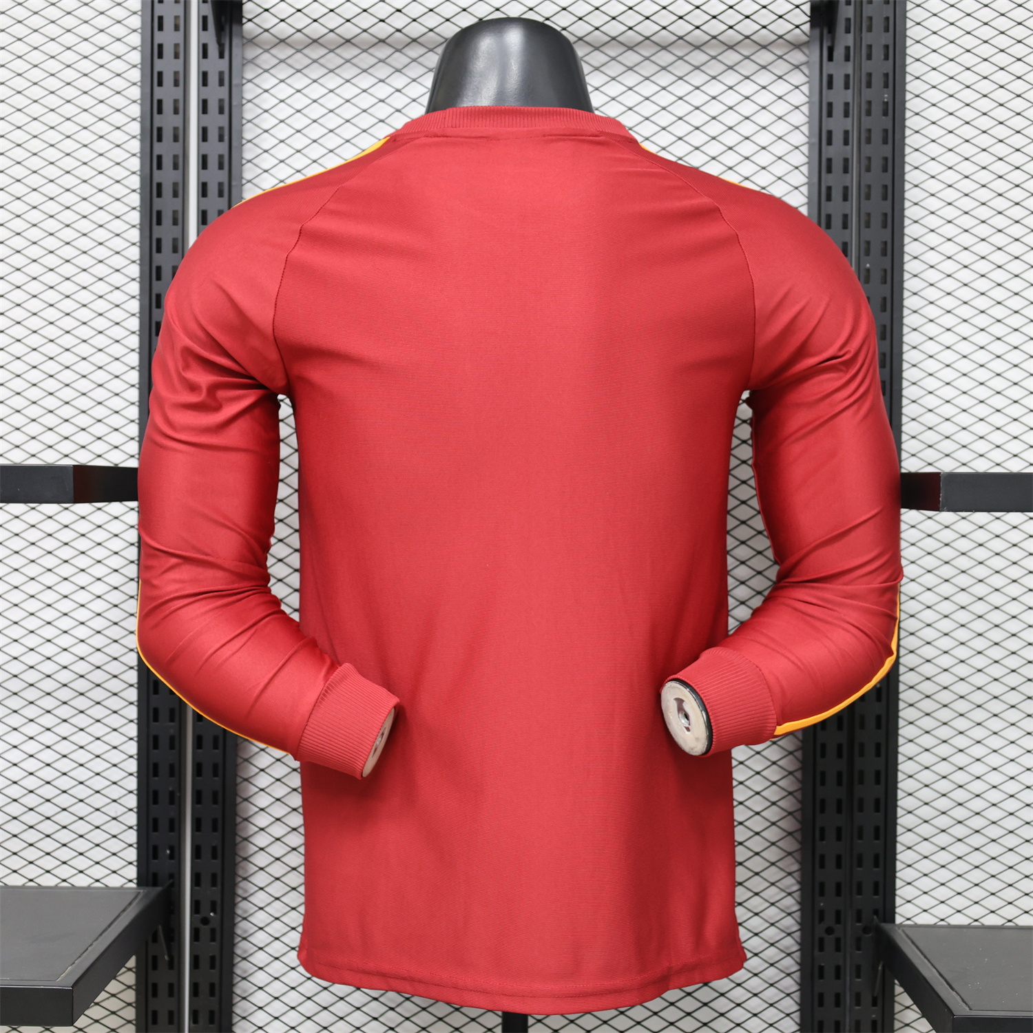 AlphaJersey-AS Roma 25-26 Retro Casual Style Red Special Long Sleeves Jersey - Player Version