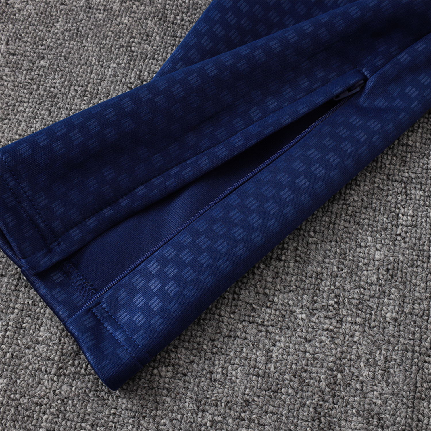 AlphaJersey-Real Madrid 26-27 Long Sleeves Training Set - Yellow Edge Deep Blue Top And Pants