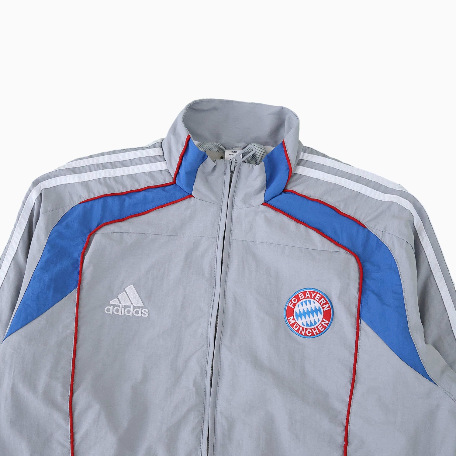 AlphaJersey-Bayern Munich 25-26 Grey Throwback Windbreaker Jacket - Grey