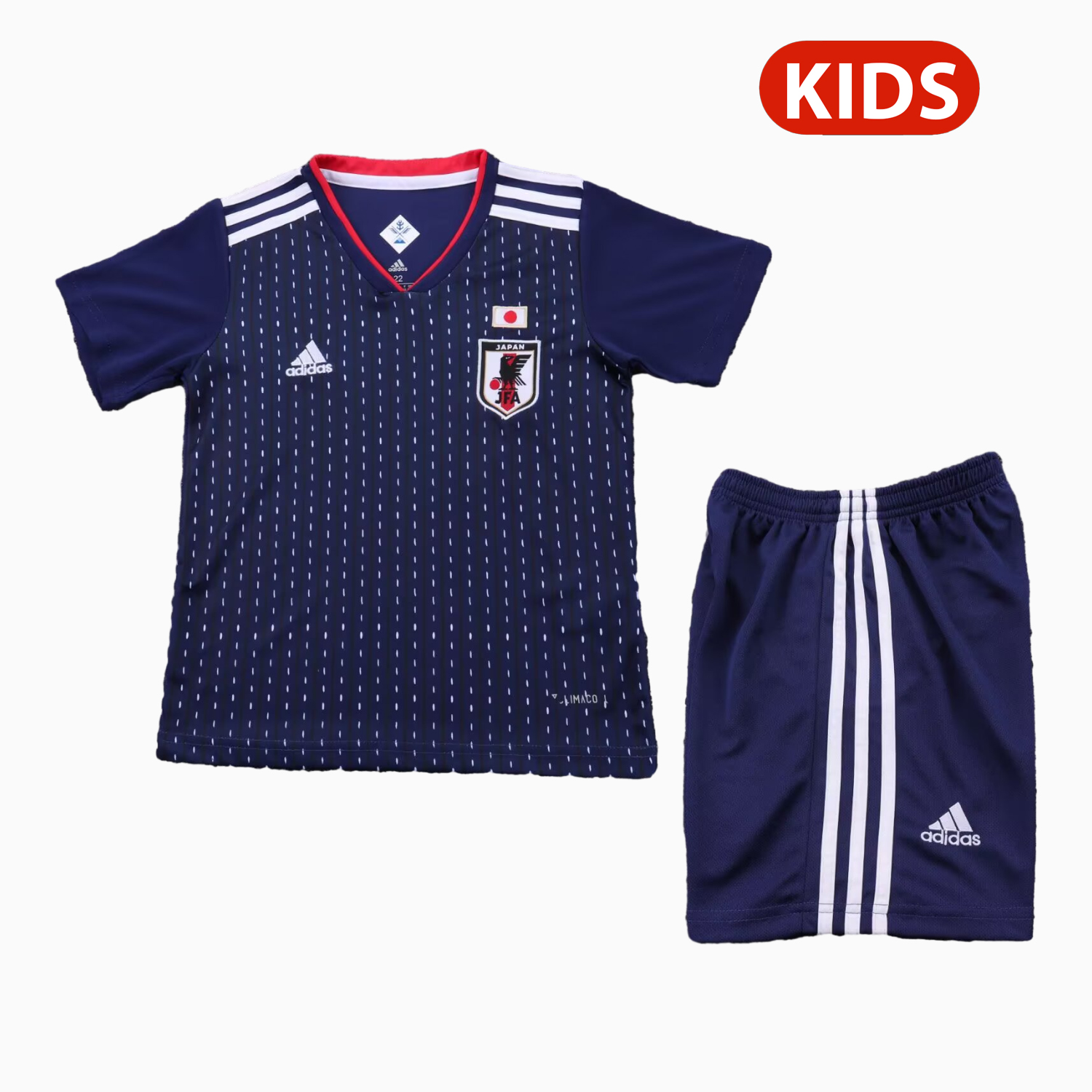 AlphaJersey-Retro Japan 2018 Home Kids Kit