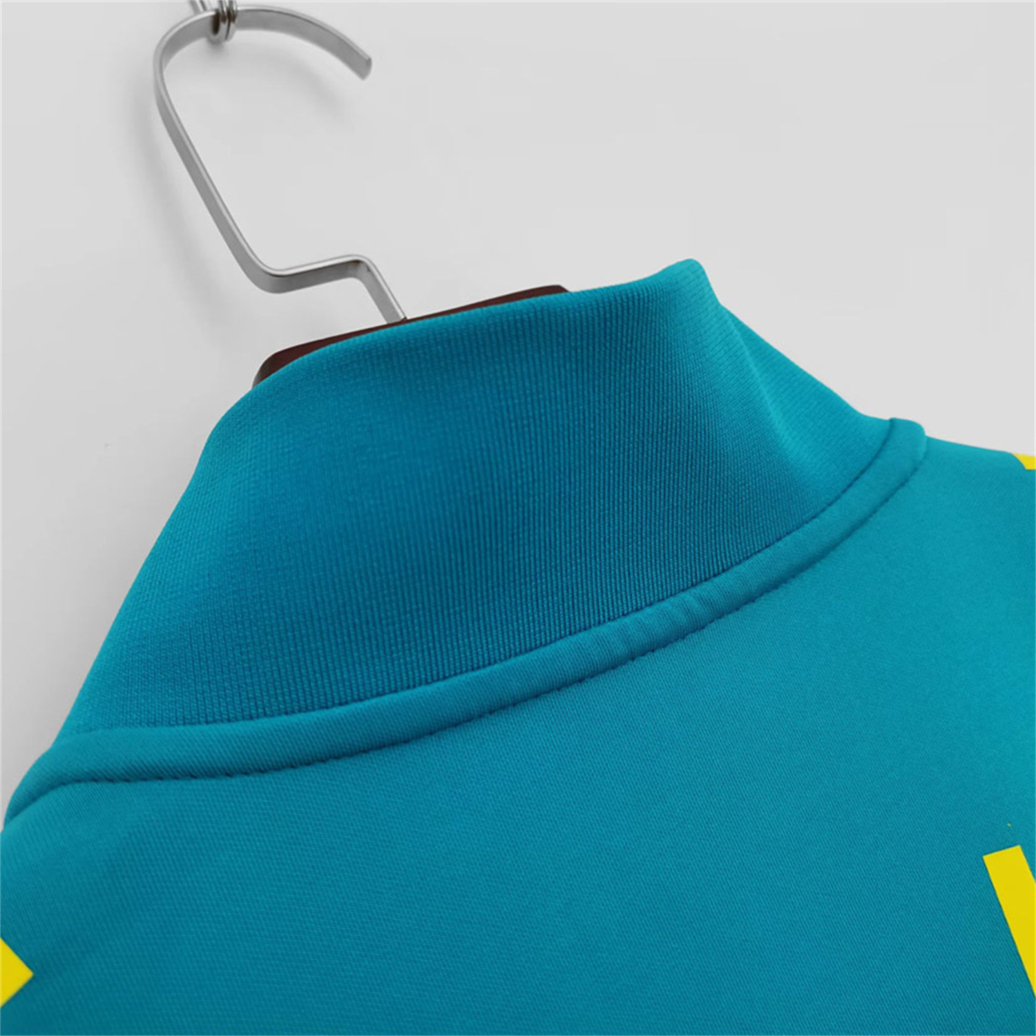 AlphaJersey-Retro Brazil 2022 Lake Blue Windbreaker