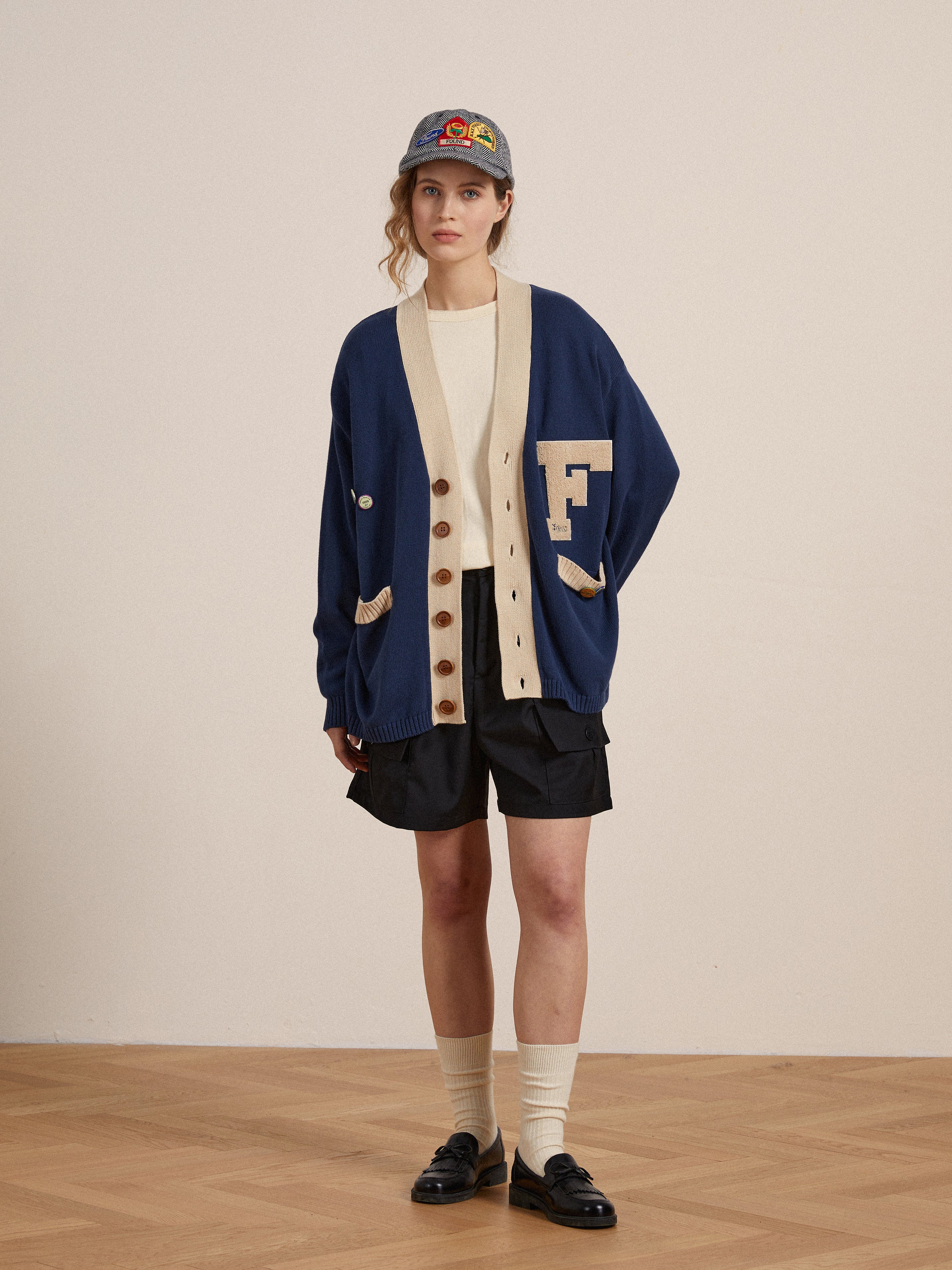Laleh Varsity Contrast Cardigan | Modern Menswear by yycbvcnbmmnbm