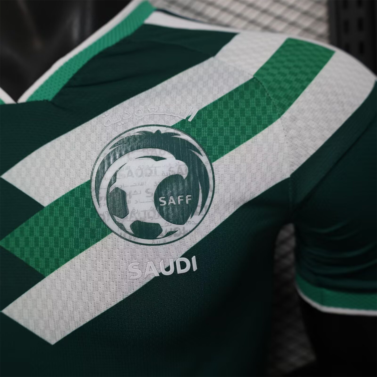 AlphaJersey-Saudi Arabia 2026 Shoulder Stripes Special Jersey - Player Version