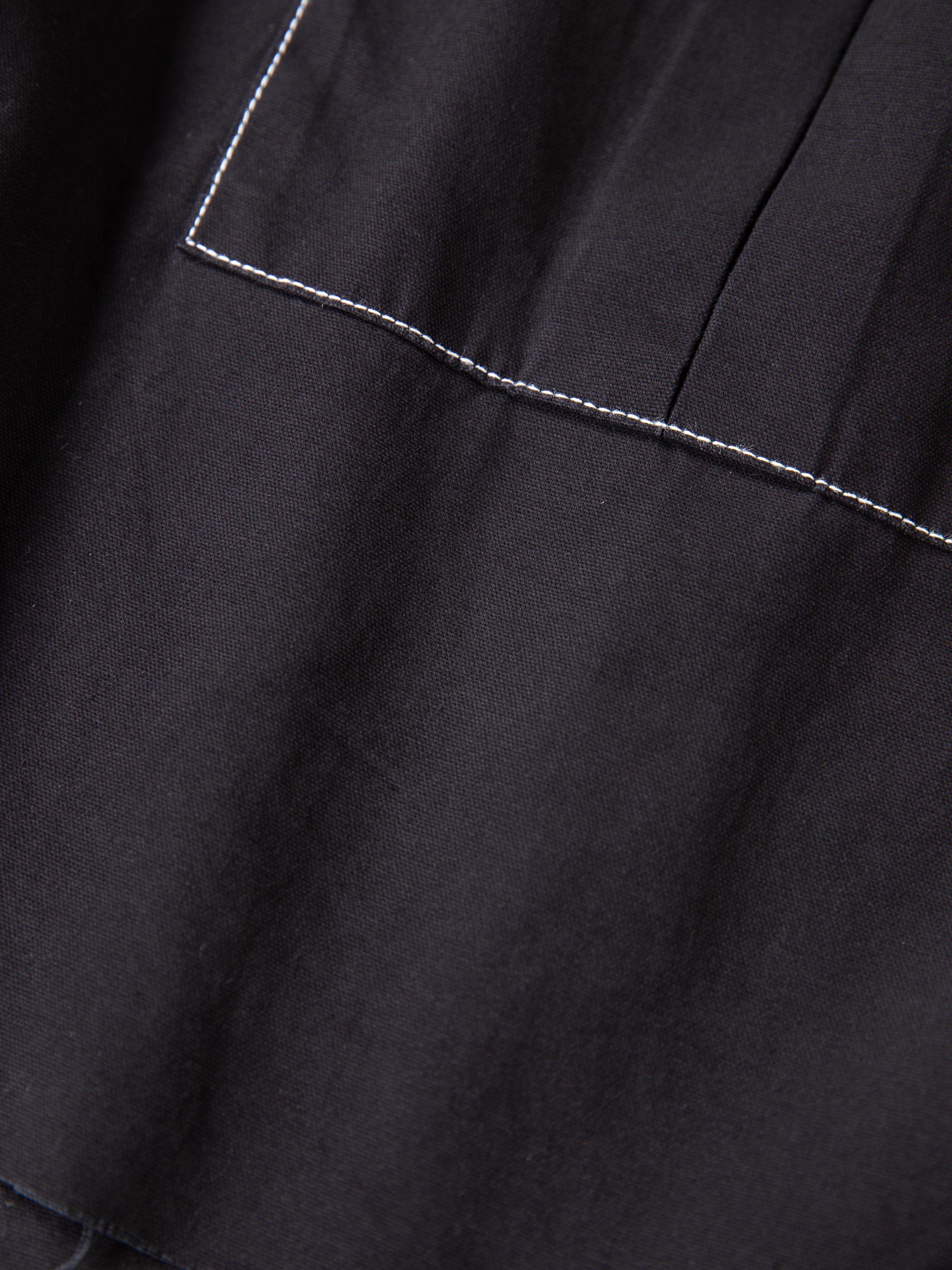 Lucca Black Contrast Pocket Trouser Shorts | Modern Menswear by yycbvcnbmmnbm