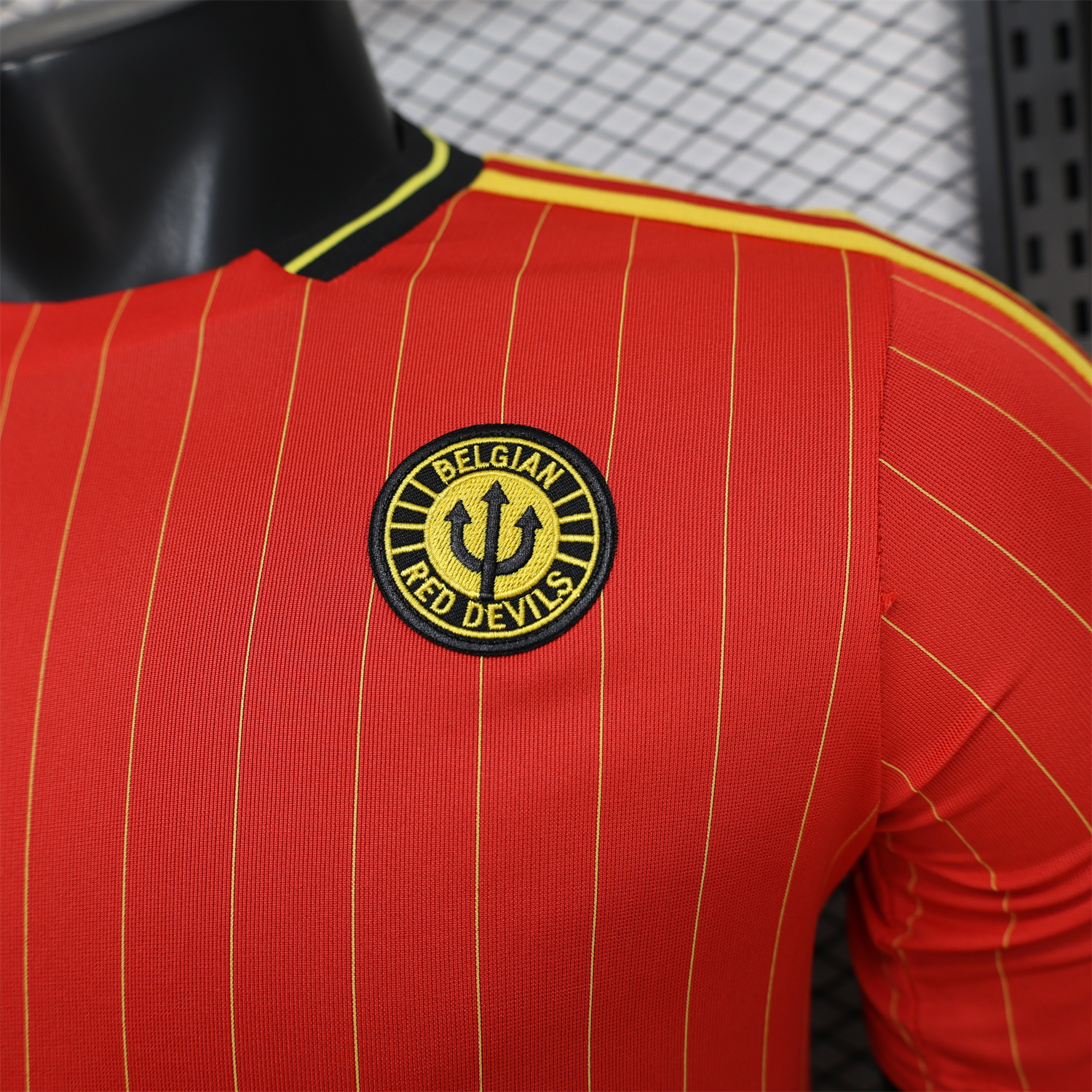 AlphaJersey-Belgium 2026 Terrace Icon Retro Casual Style Red Jersey - Player Version