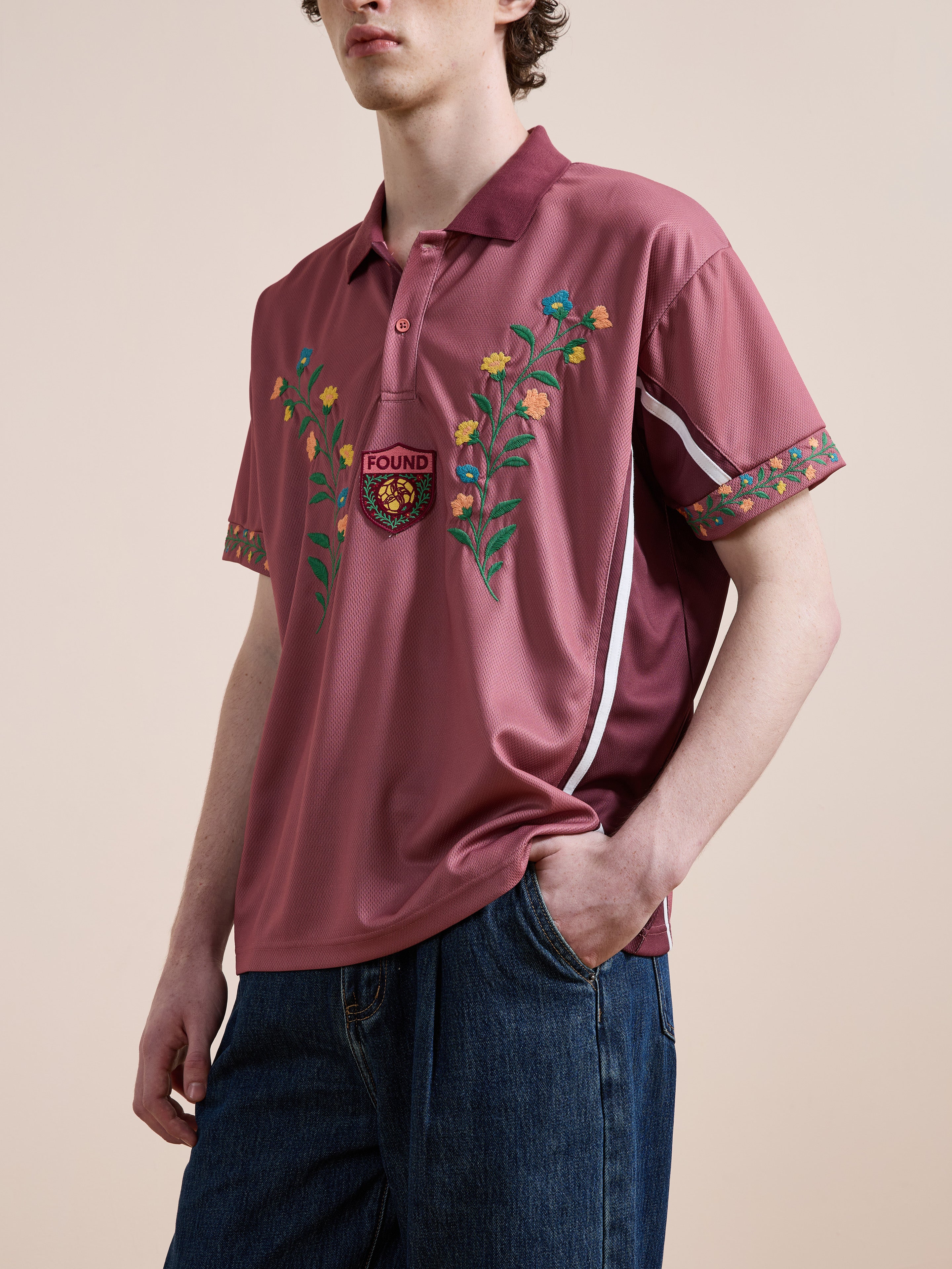 Floral Polo Jersey | Modern Menswear by yycbvcnbmmnbm