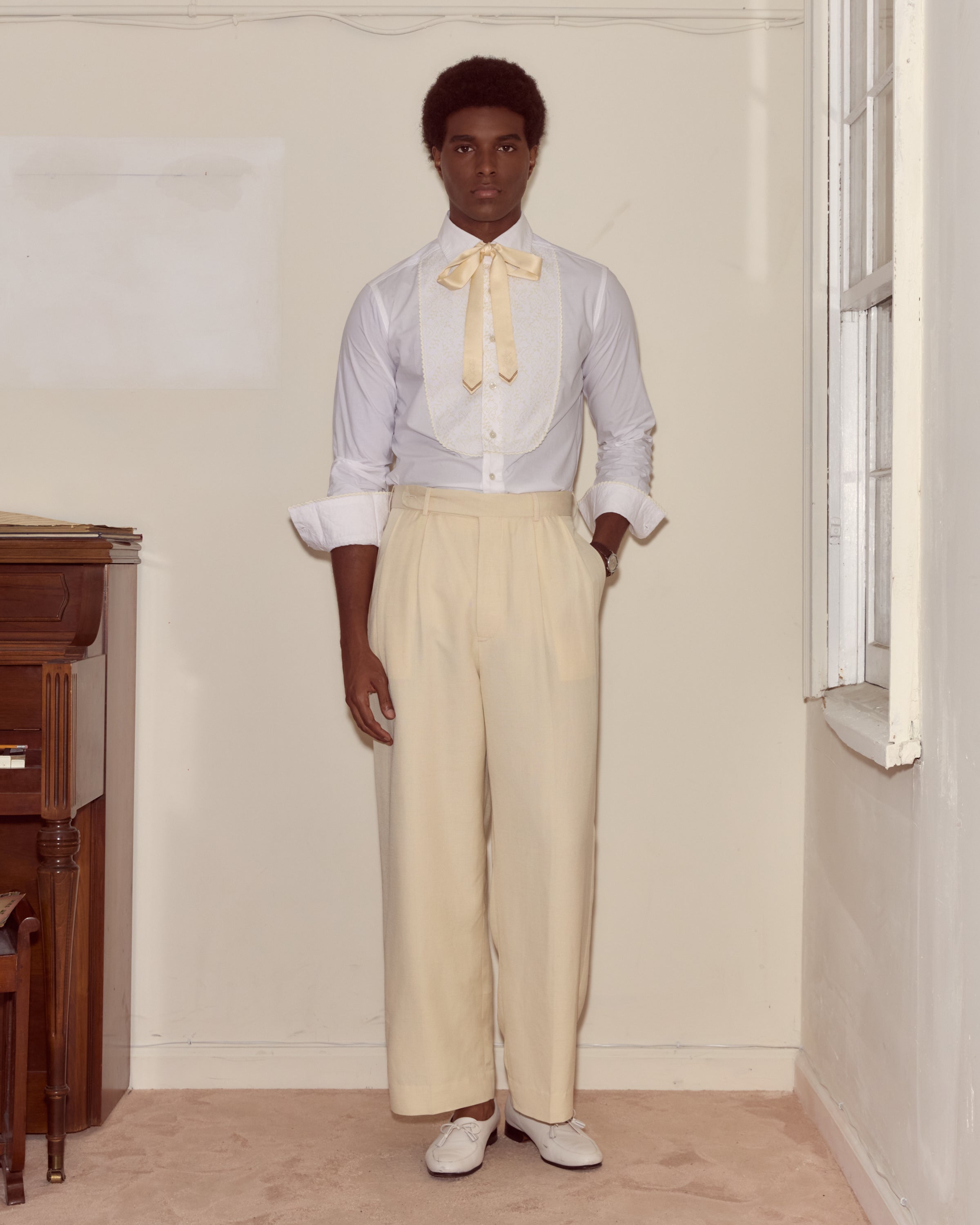 Slub Weave Trousers | Modern Menswear by yycbvcnbmmnbm