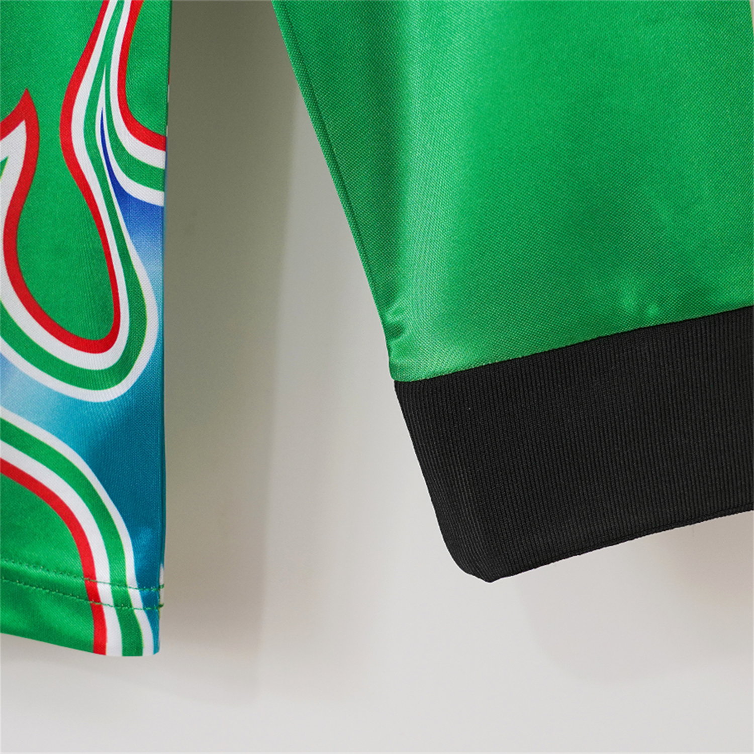 AlphaJersey-Retro Japan 1998 Green Goalkeeper Long Sleeves Jersey