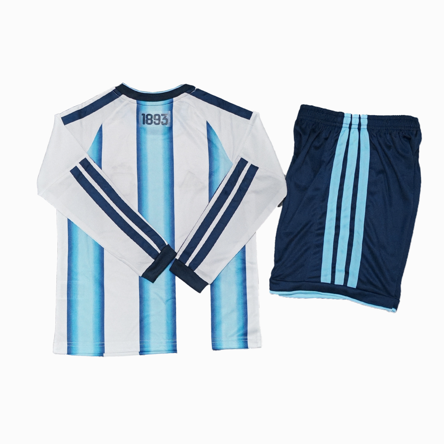 AlphaJersey-Argentina 2026 Home Long Sleeves Kids Kit - Without Chest Patch