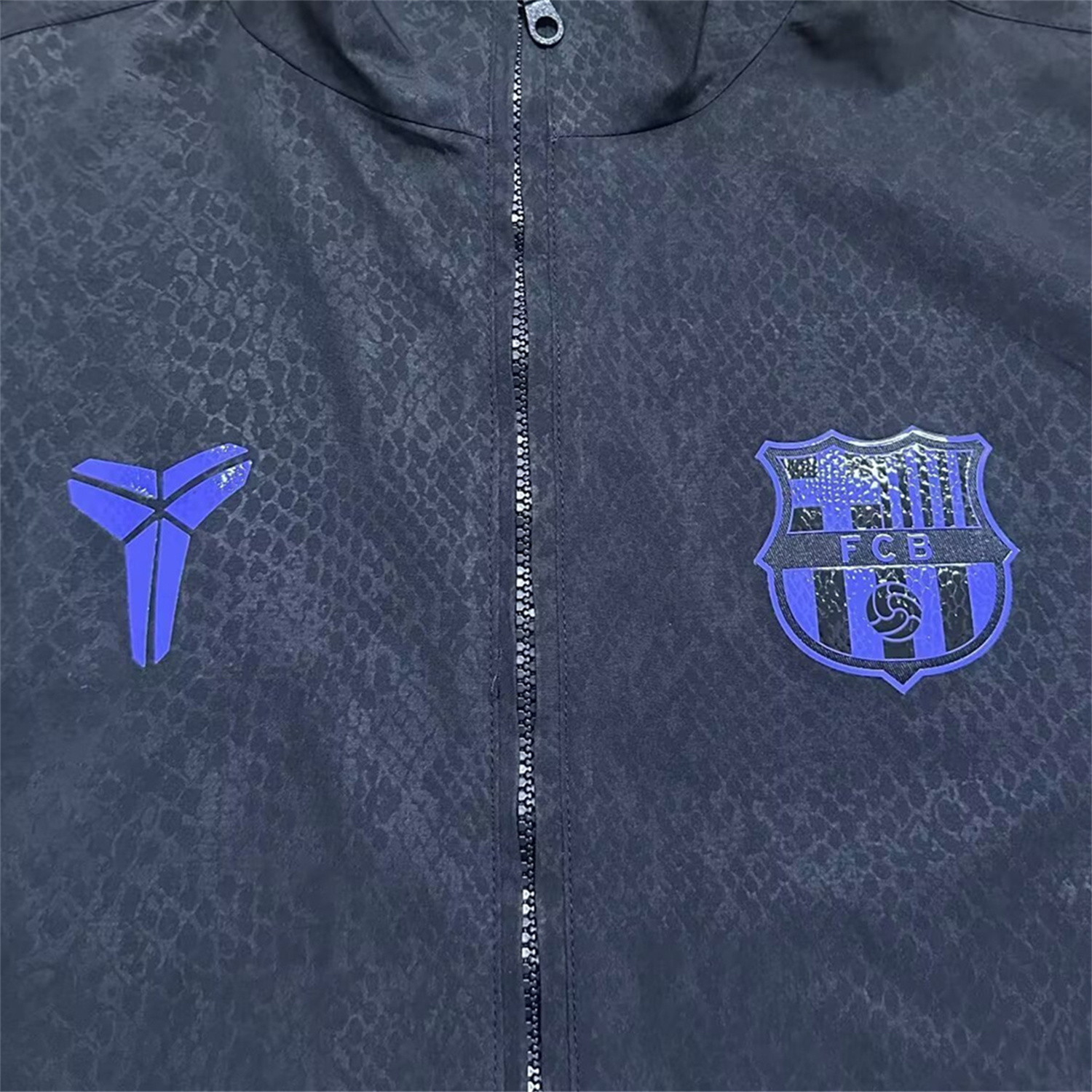 AlphaJersey-Barcelona 25-26 KB Co-Branded Windbreaker Jacket - Black