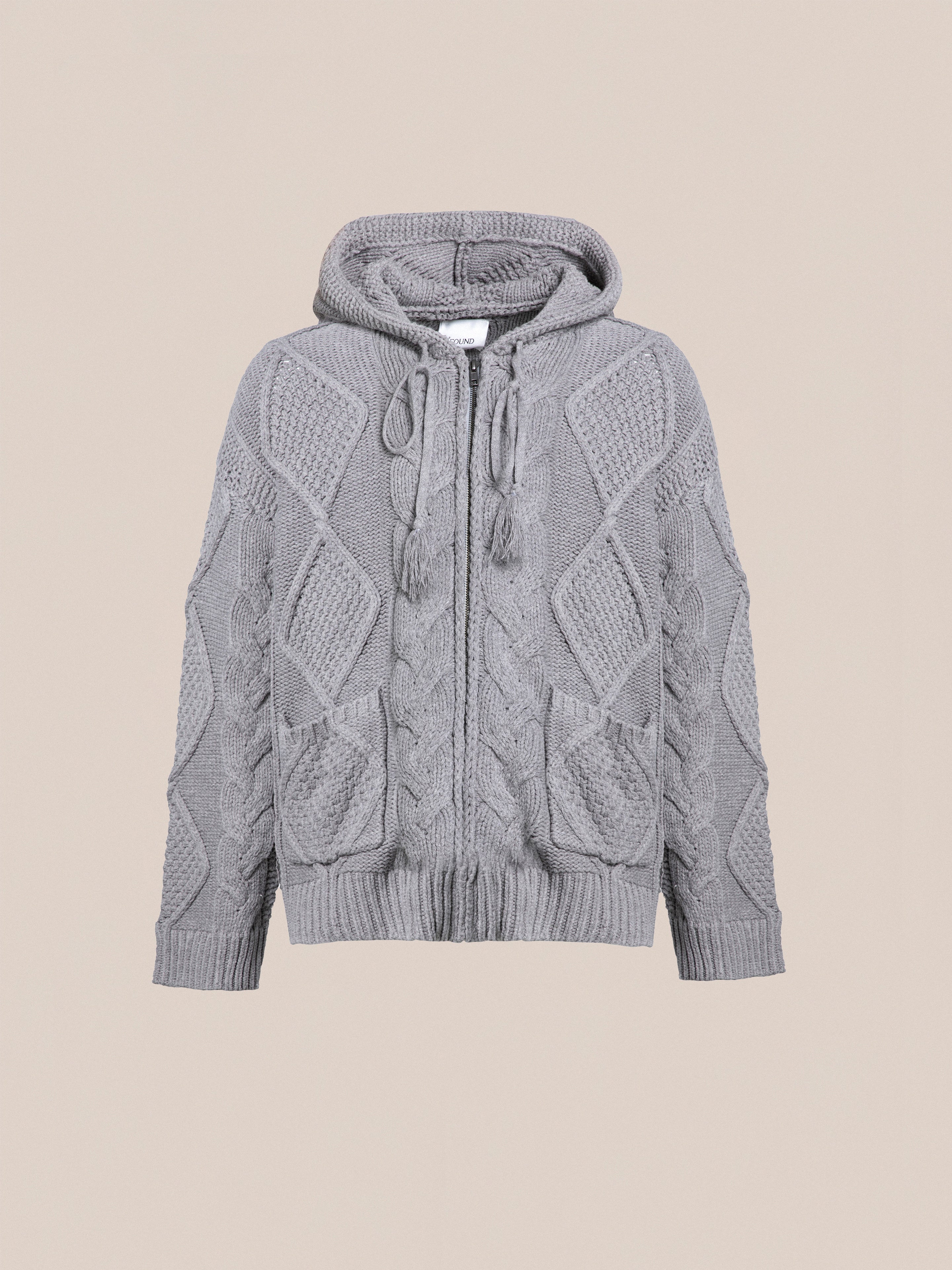 Zip Up Cable Knit Hoodie | Modern Menswear by yycbvcnbmmnbm