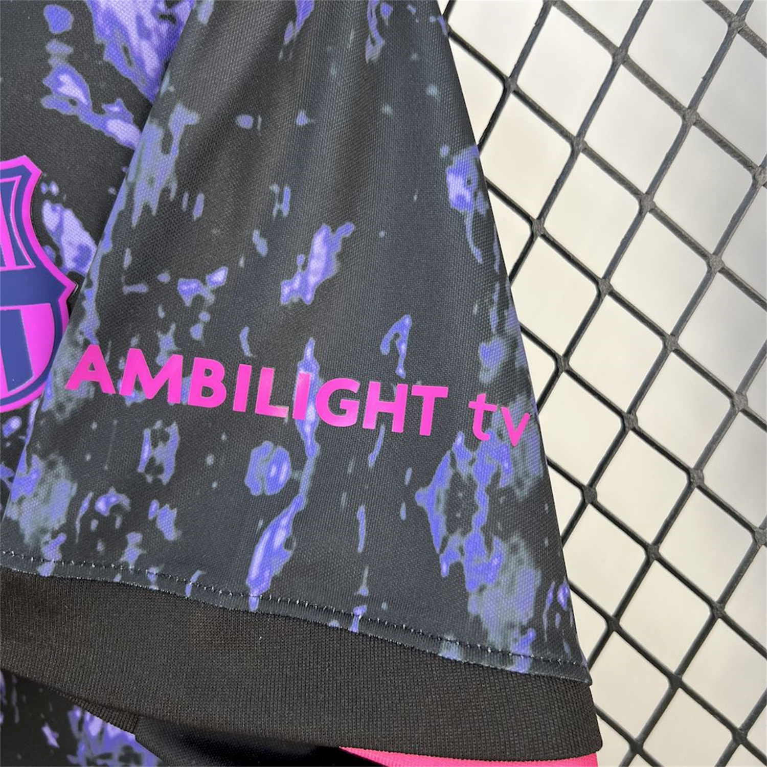 AlphaJersey-Barcelona 25-26 Purple Rock Pattern Jersey - Fans Version