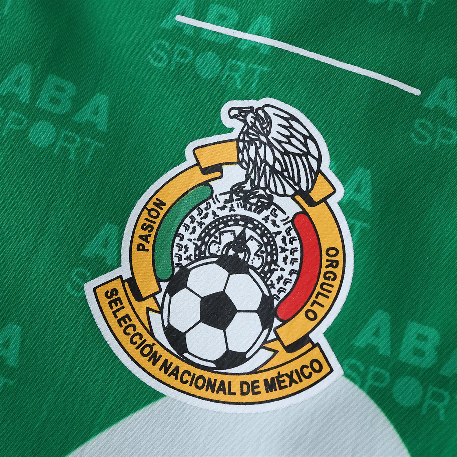 AlphaJersey-Retro Mexico 1995 Retro Style Double Sided Reversible Windbreaker - Green & Blue