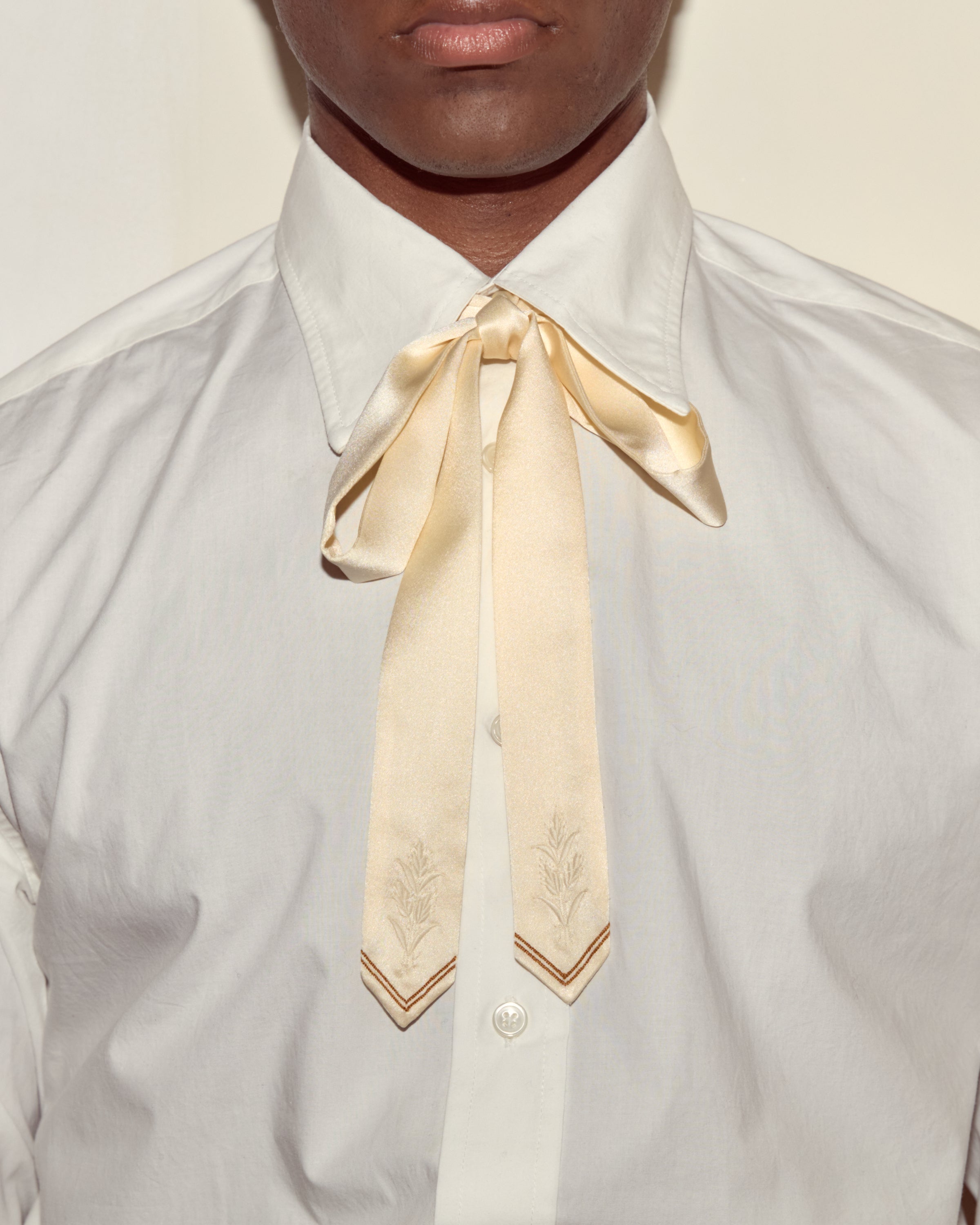 Meadow Soft Tie - Cream | Modern Menswear by yycbvcnbmmnbm