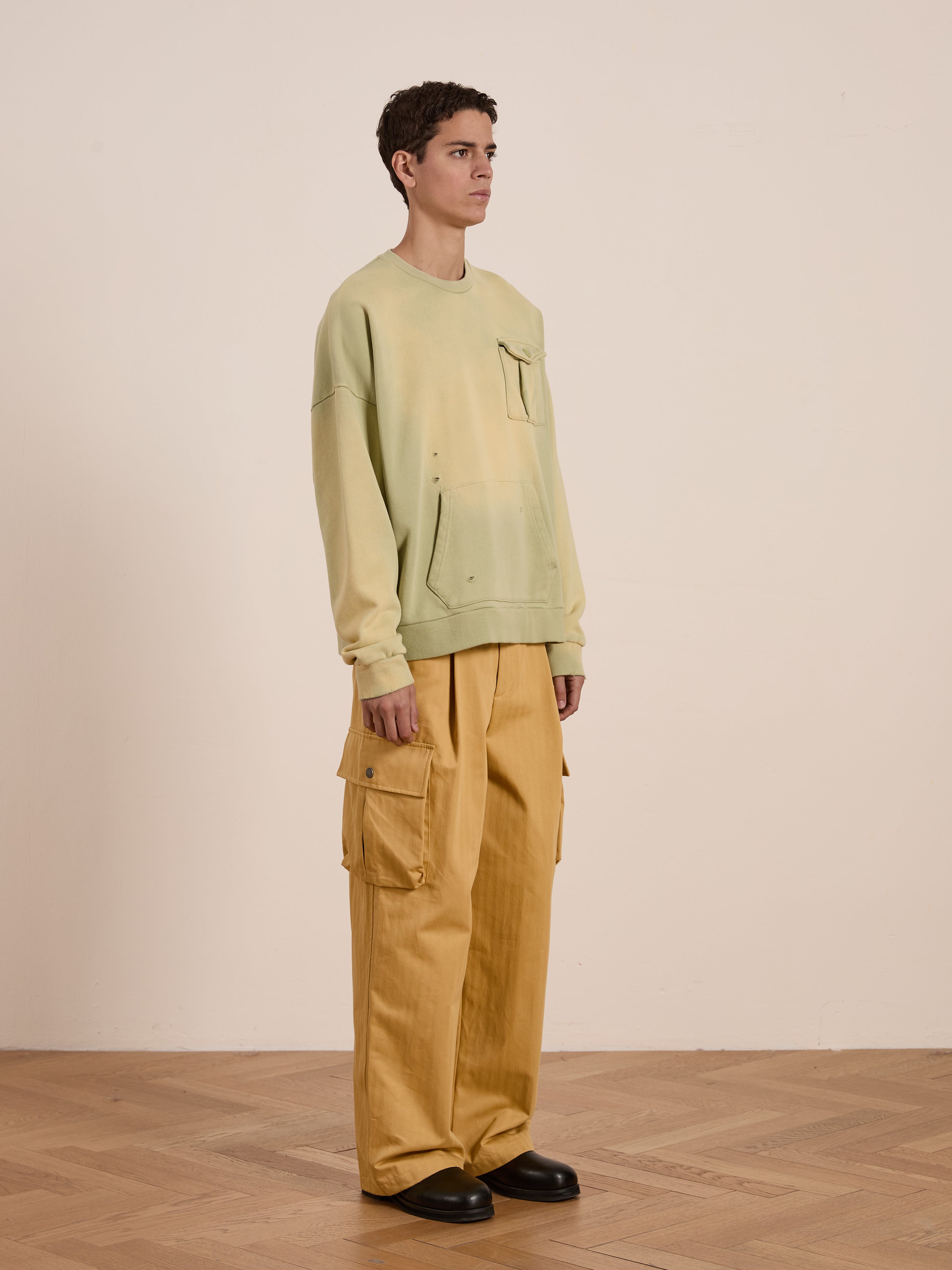 Faded Pocket Crewneck | Modern Menswear by yycbvcnbmmnbm