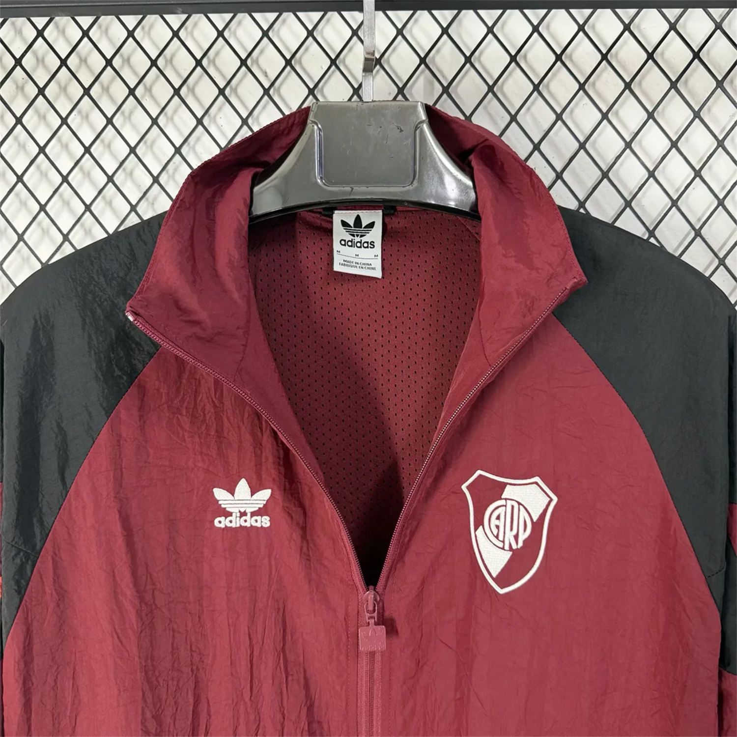 AlphaJersey-River Plate 25-26 Training Windbreaker Jacket - Red